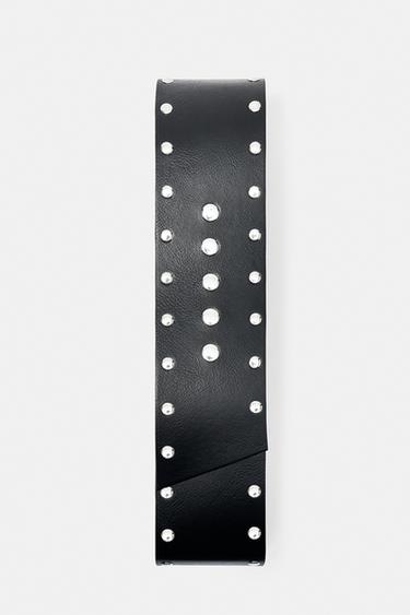 Studded cummerbund belt — Black 4