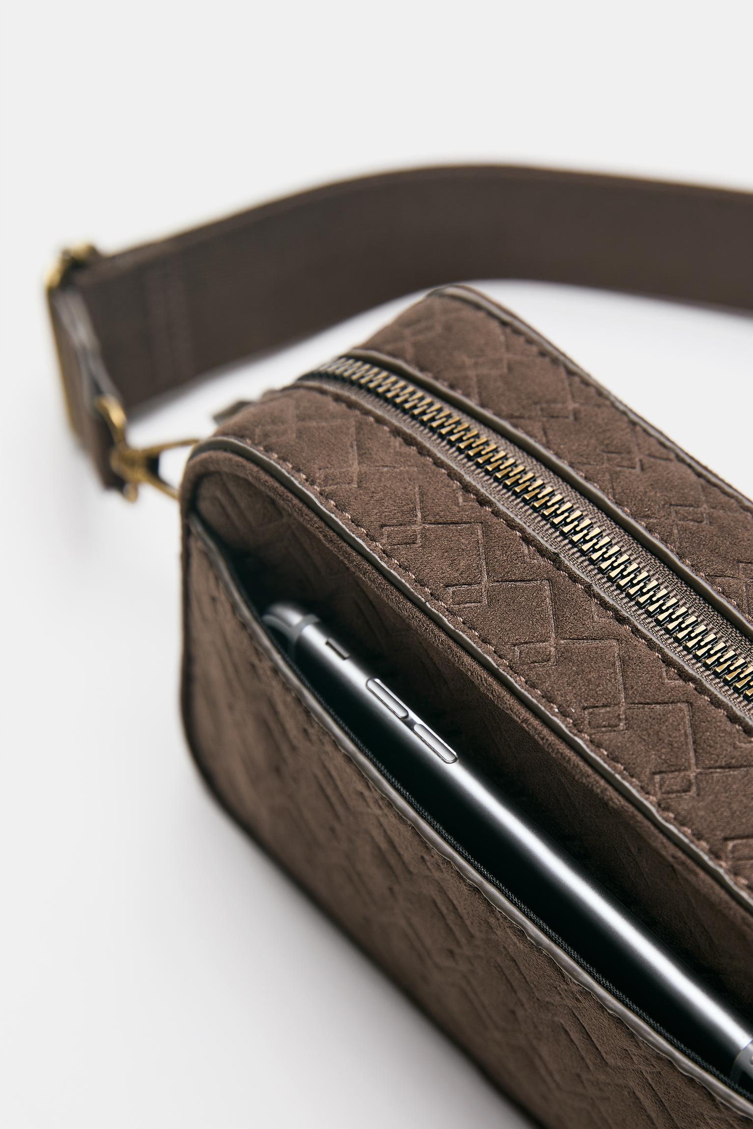 STWD kabartmalı çapraz askılı çanta - Görsel 4