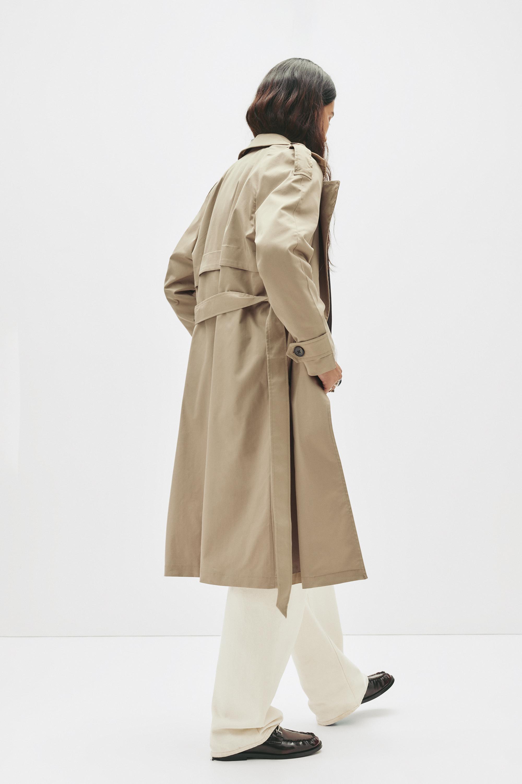 Kemerli uzun trençkot - Görsel 20