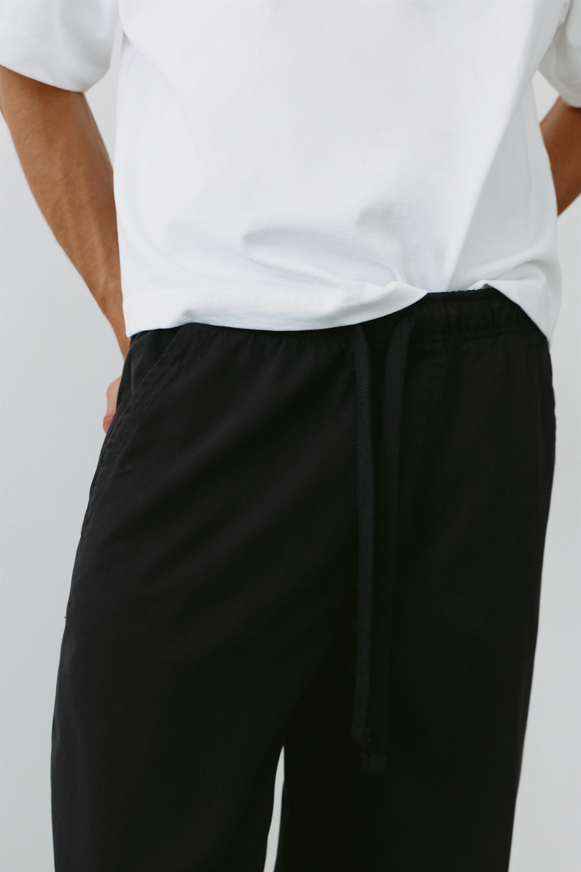 Baggy jogger pants — Black