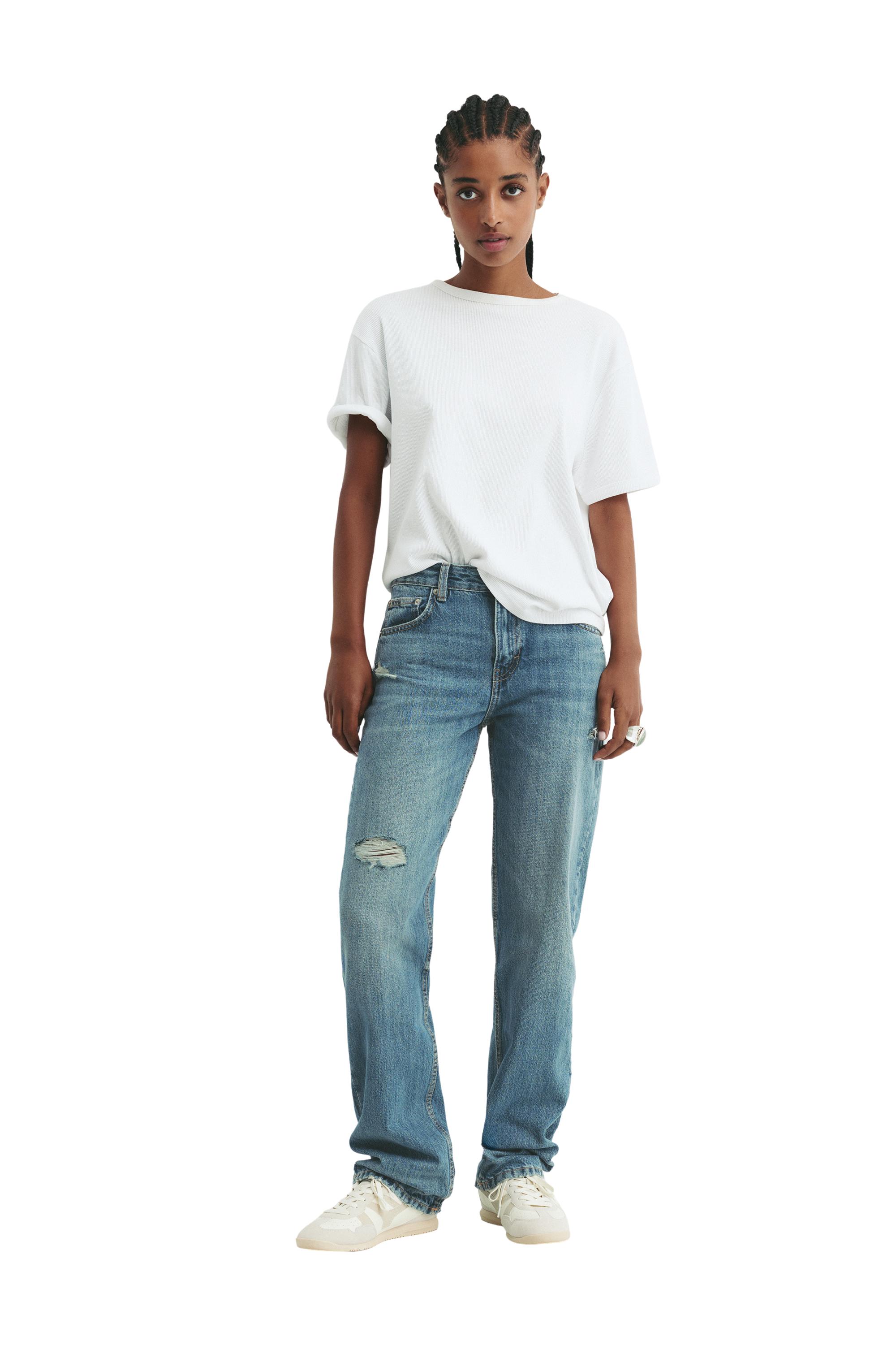 Orta bel straight fit jean - Görsel 109