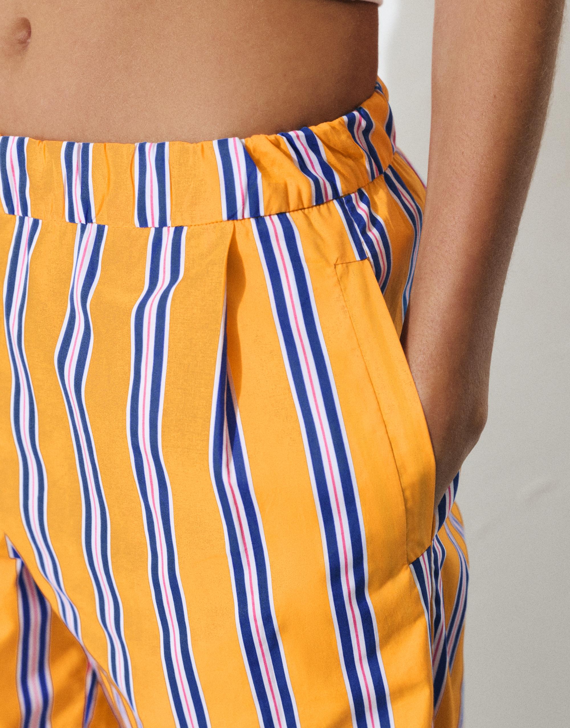 Çizgili pijama pantolon - Görsel 14