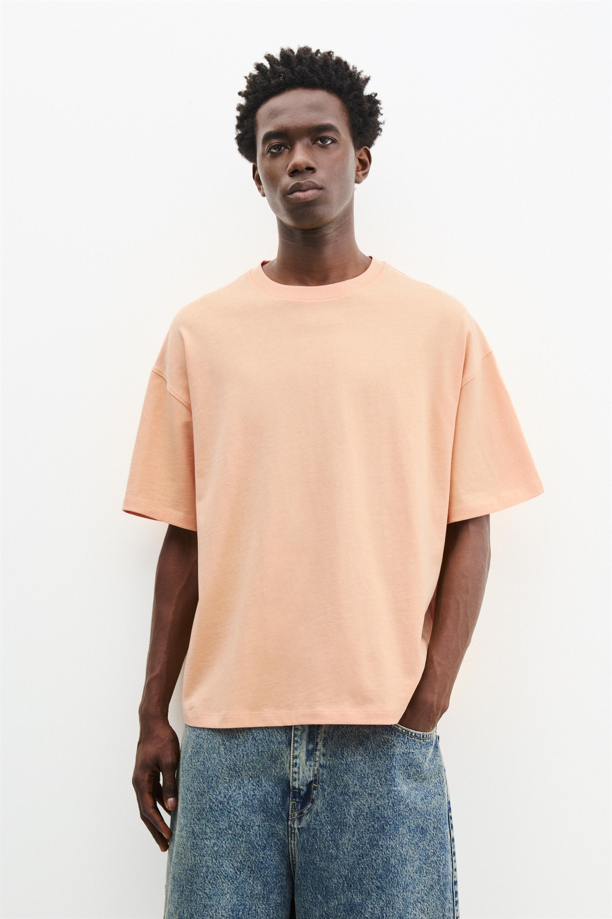 Boxy-T-Shirt Mit Kurzen Ärmeln