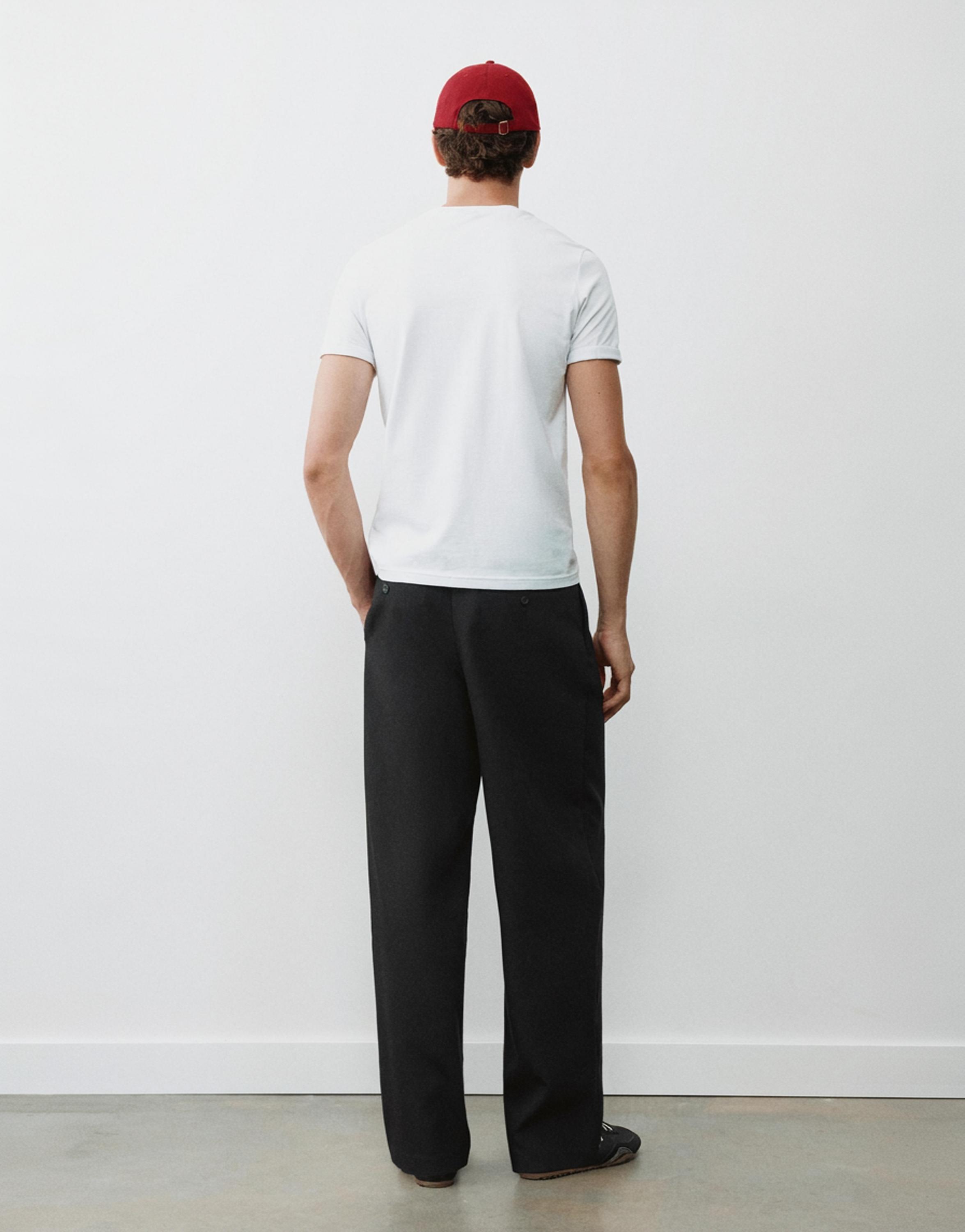 Tailored darted trousers — Black