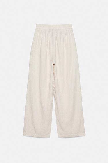 Flowing darted trousers — Sand 6