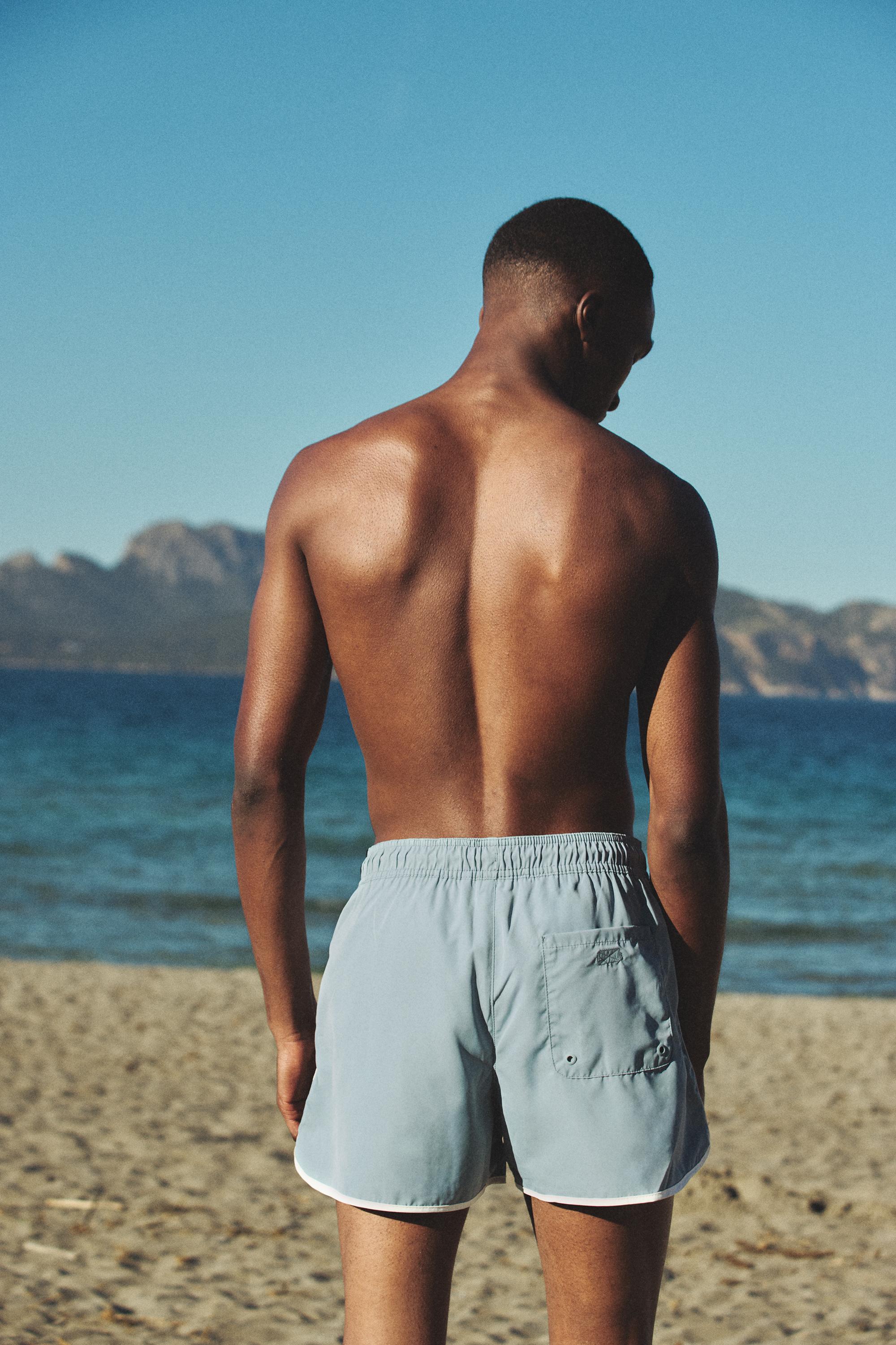 STWD board shorts — Aquamarine