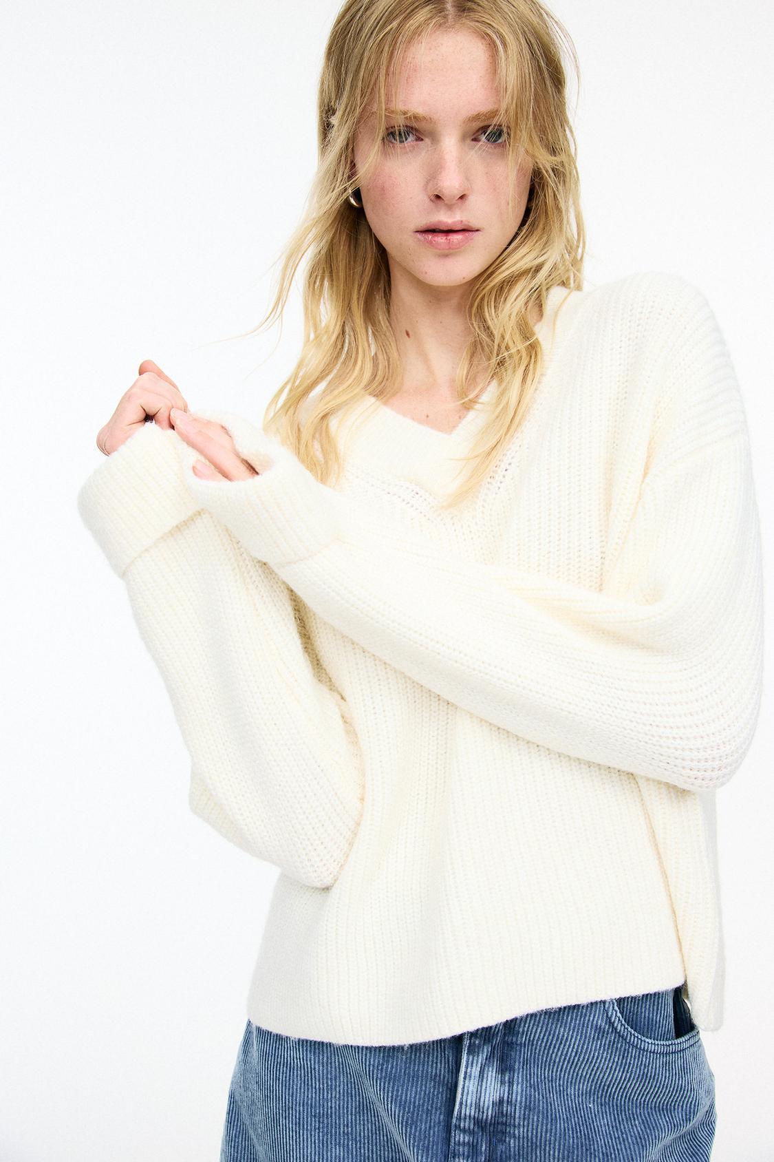 Jersey Oversize Jersey Pull&bear Mujer Jersey Cropped Pull And