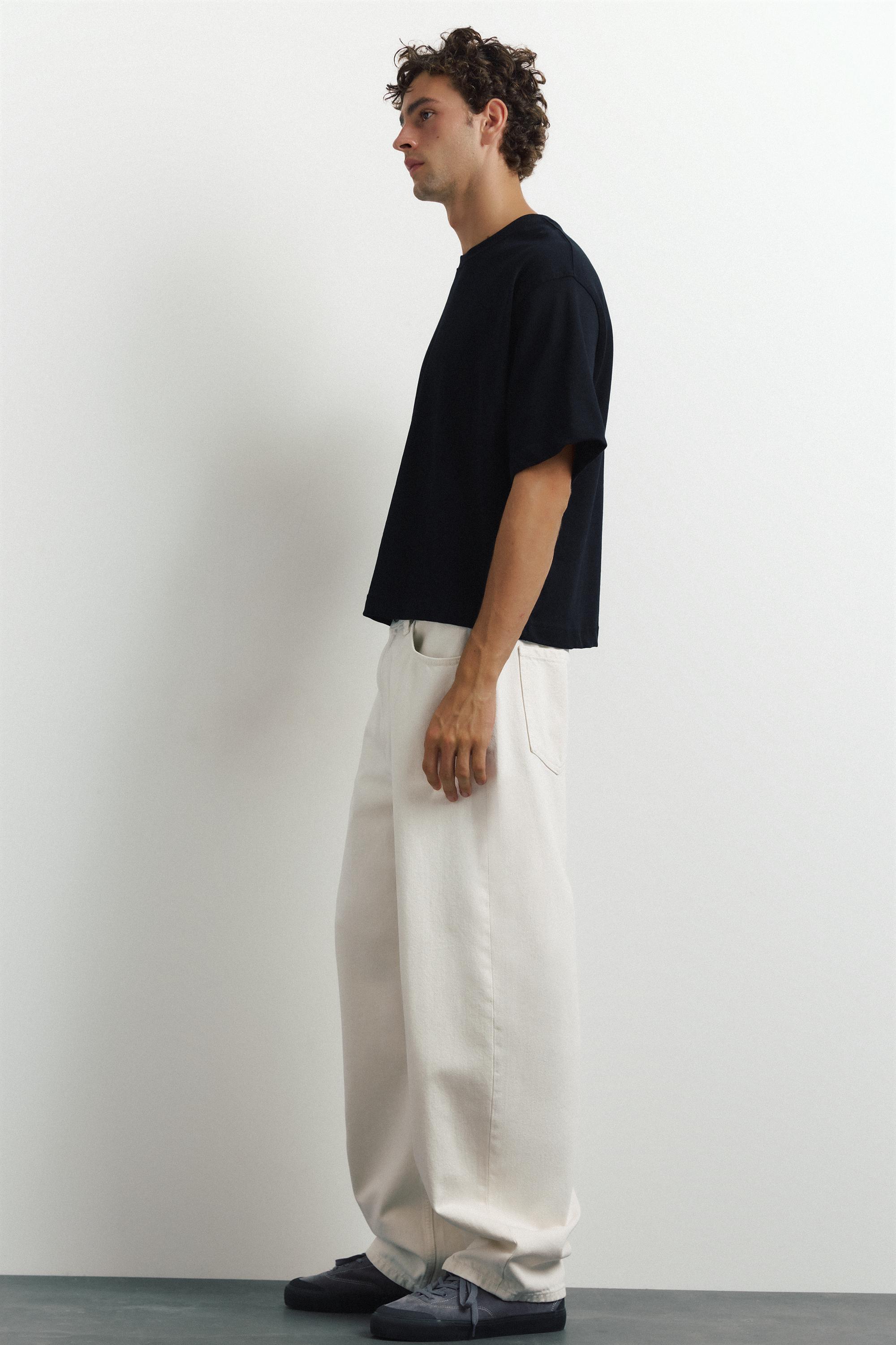 Baggy balloon jeans — White