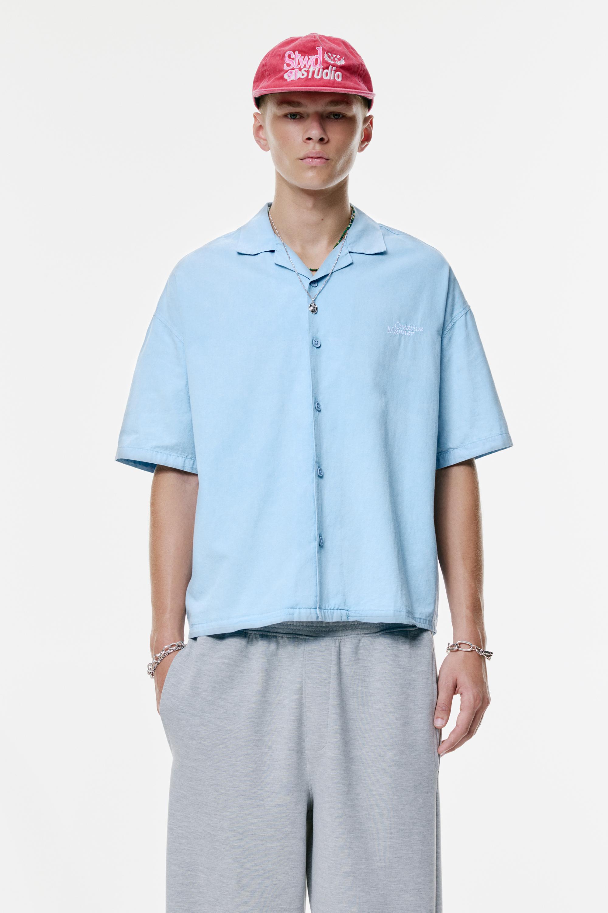 Hemd Mit Sternen-Patch Im Used-Look