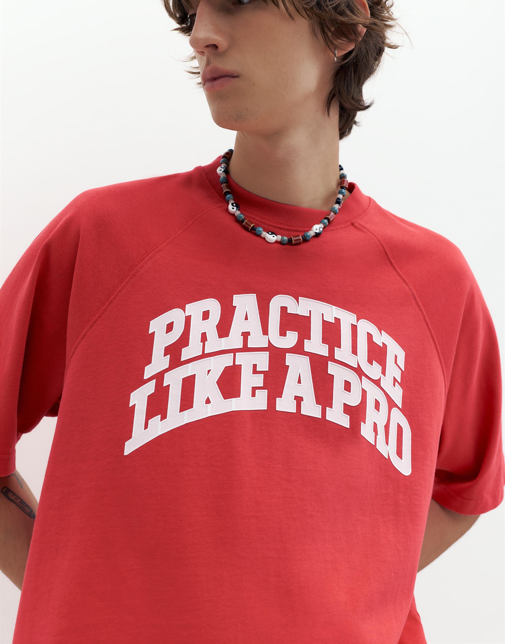 STWD raglan graphic T-shirt — Red