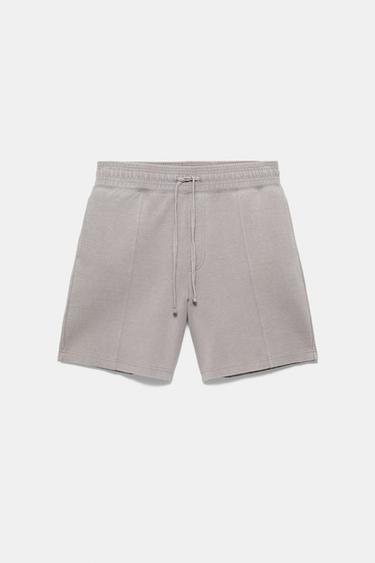 Interlock jogger Bermuda shorts — Grey marl 6
