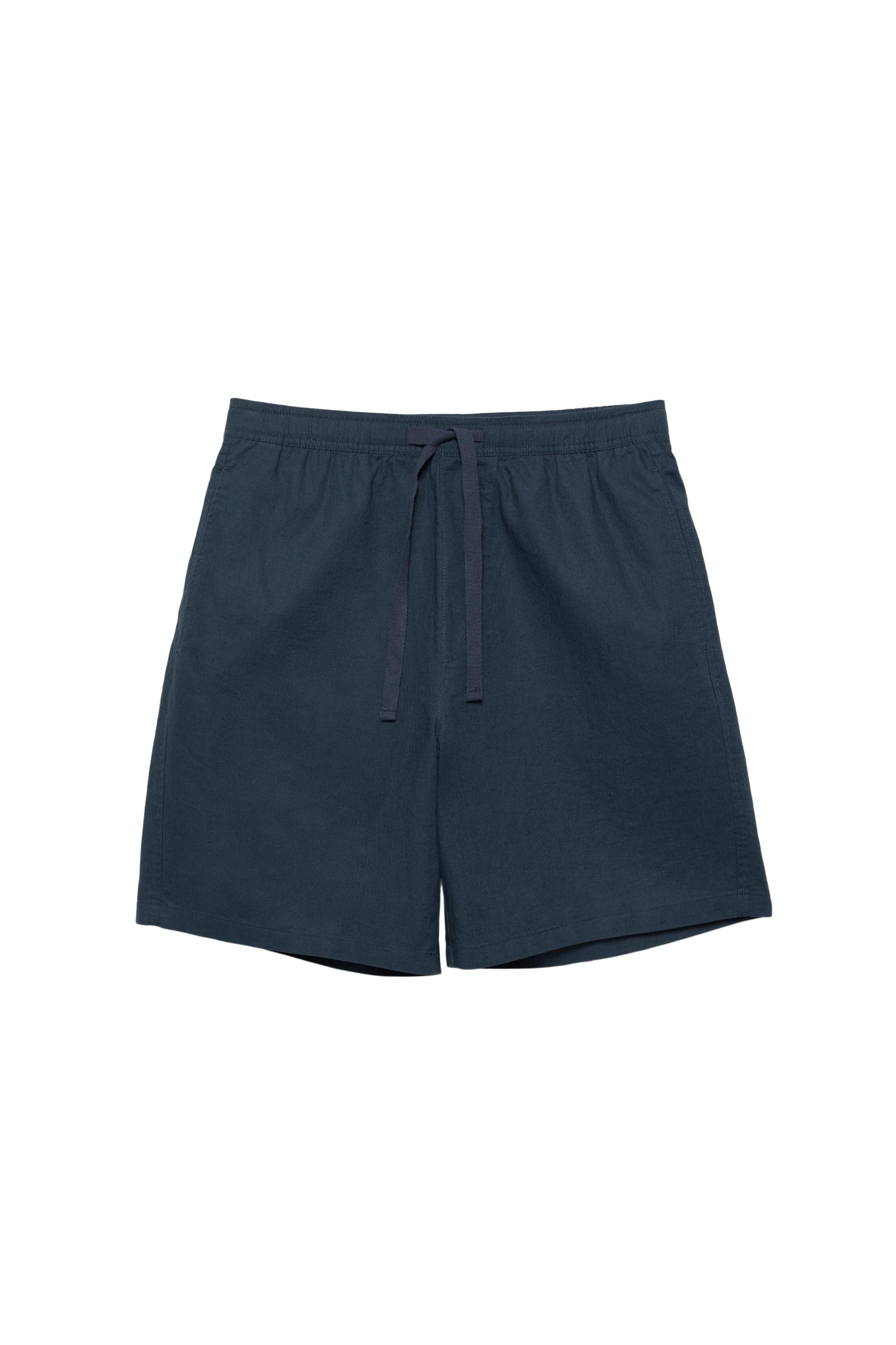 Keten jogger bermuda - Görsel 37