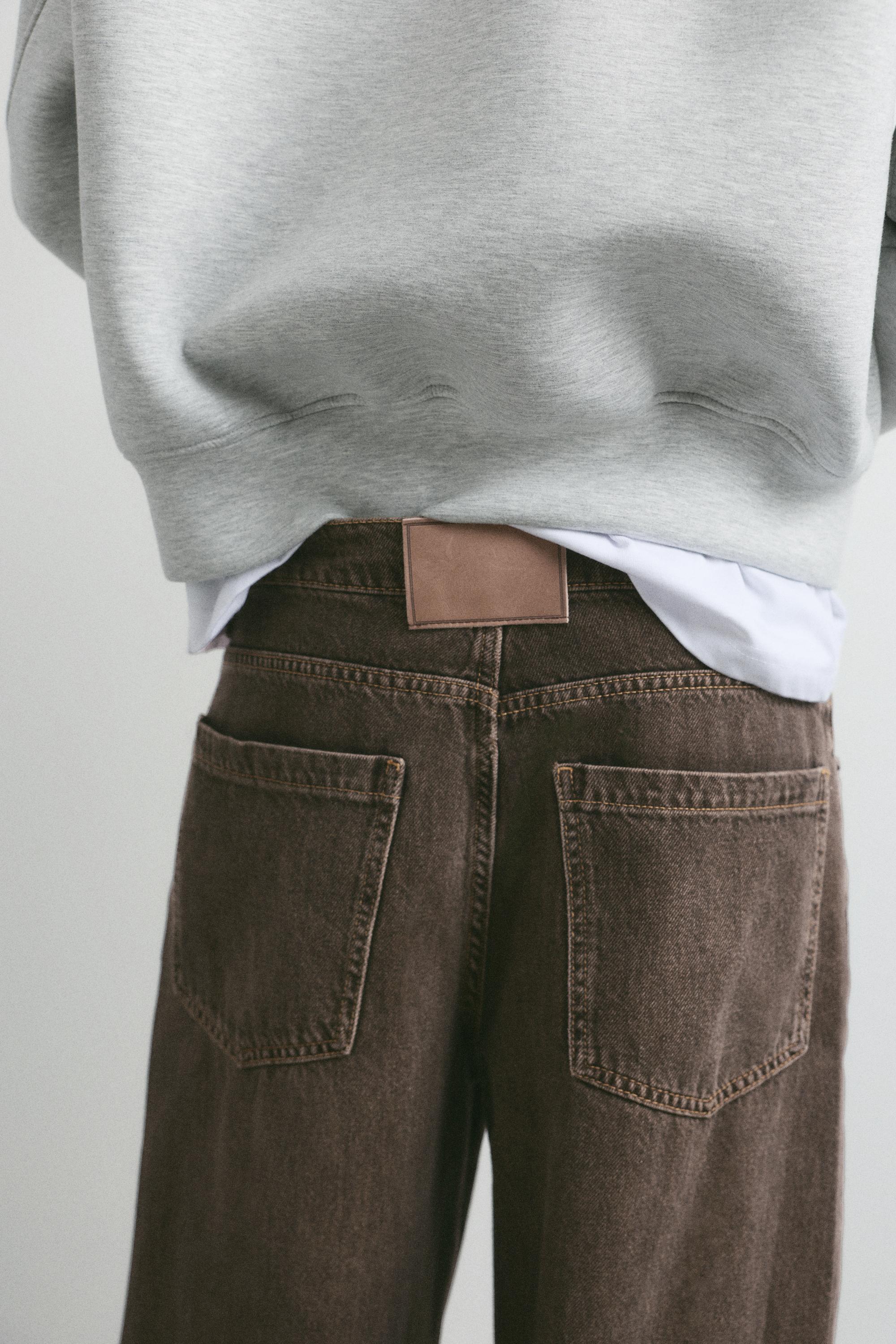 Wide-leg jeans — Brown