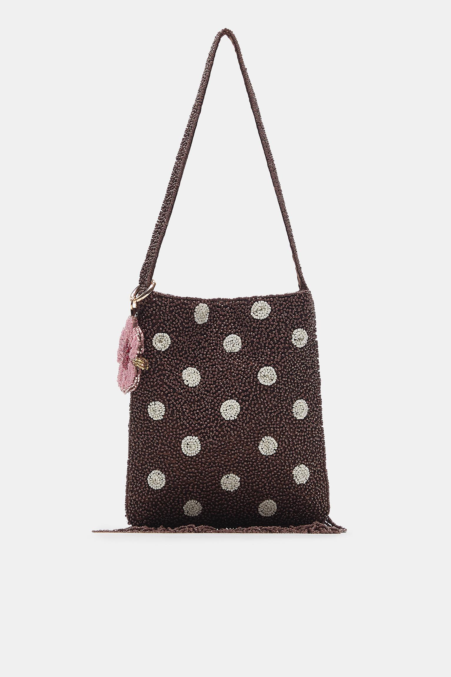 Puantiyeli payetli omuz çantası - Görsel 30