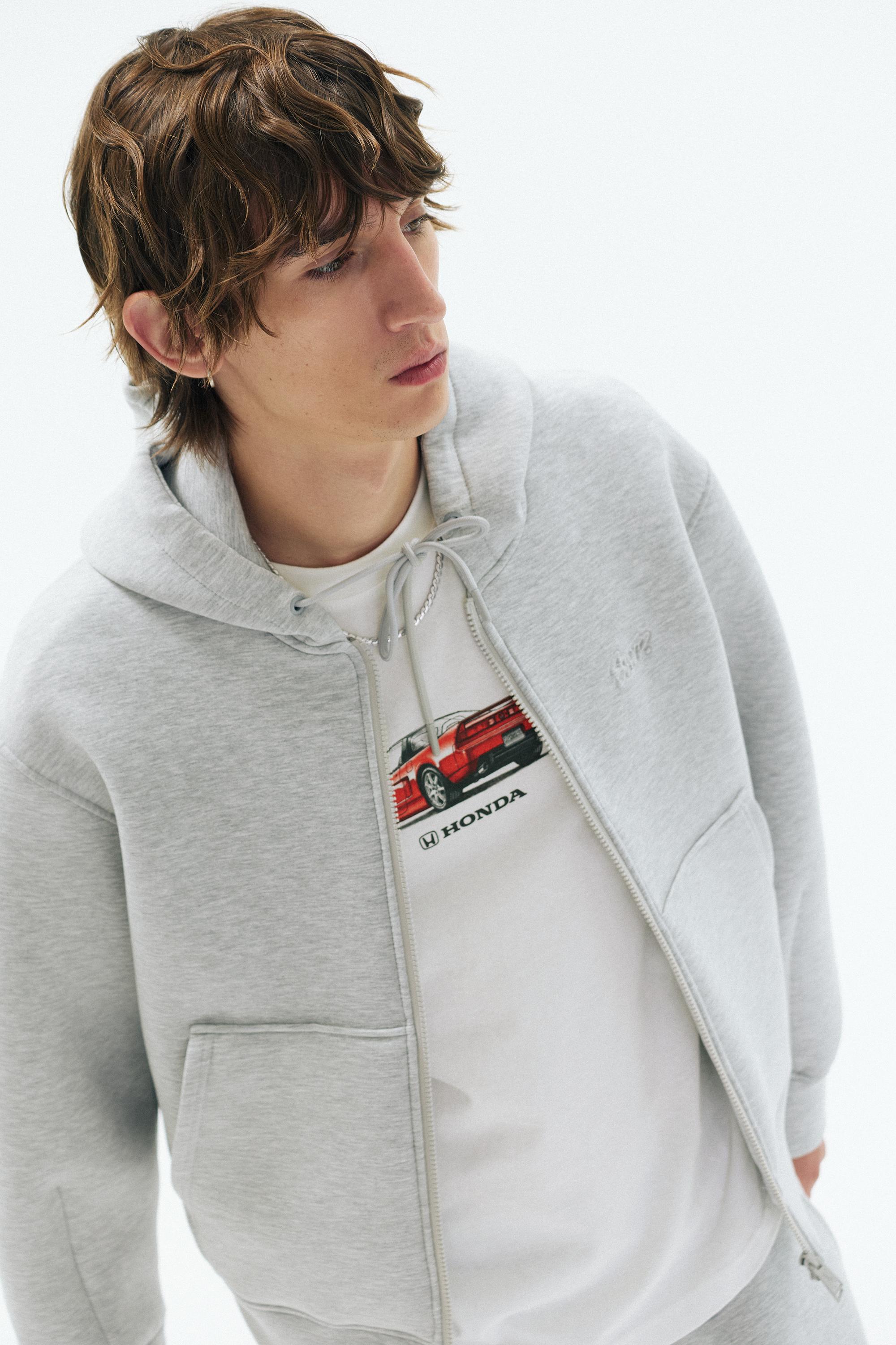 Honda car graphic T-shirt — Off white