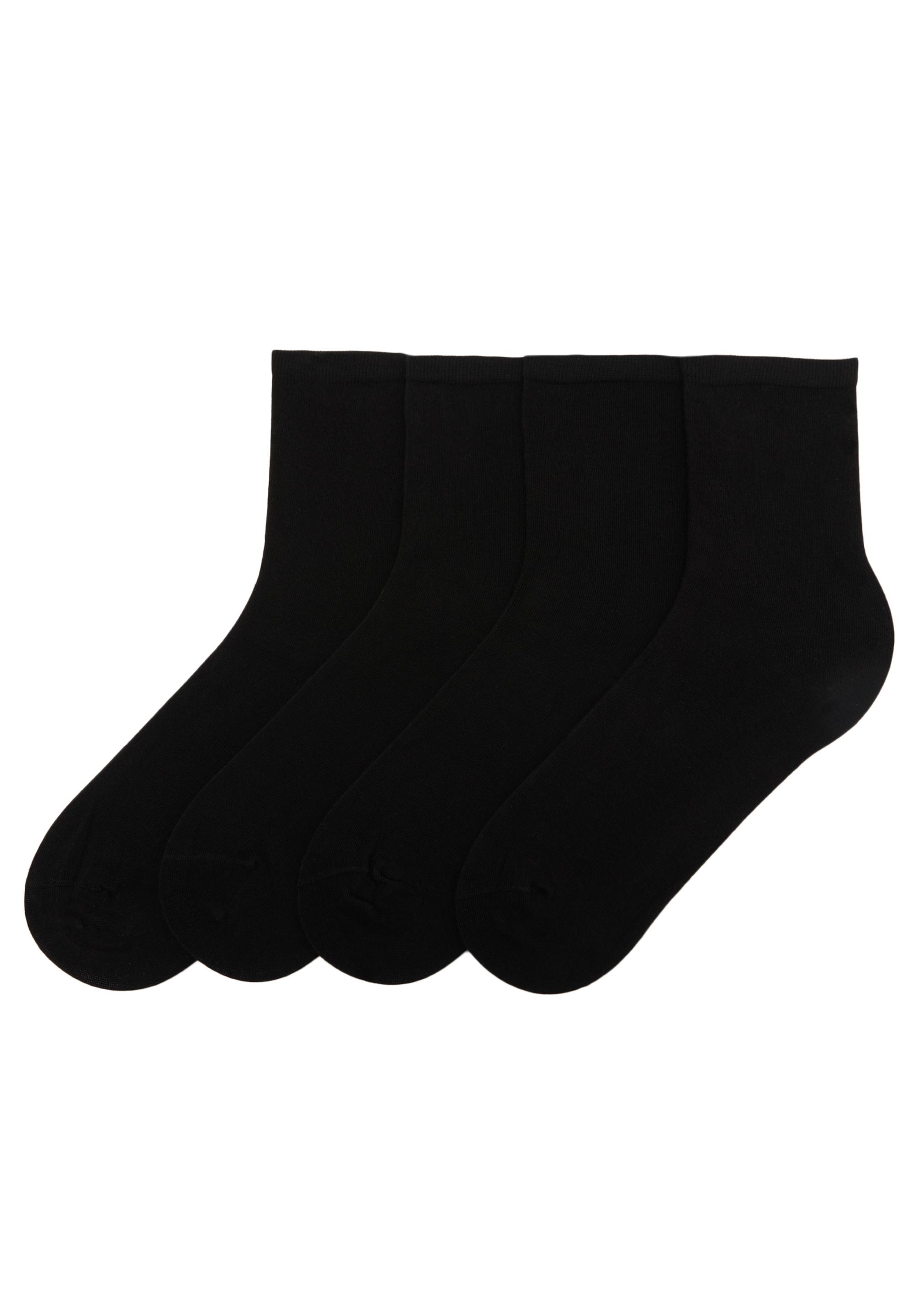 4'lü ince siyah çorap paketi - Görsel 3