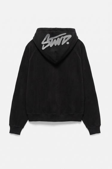 STWD zip-up hoodie — Black 8