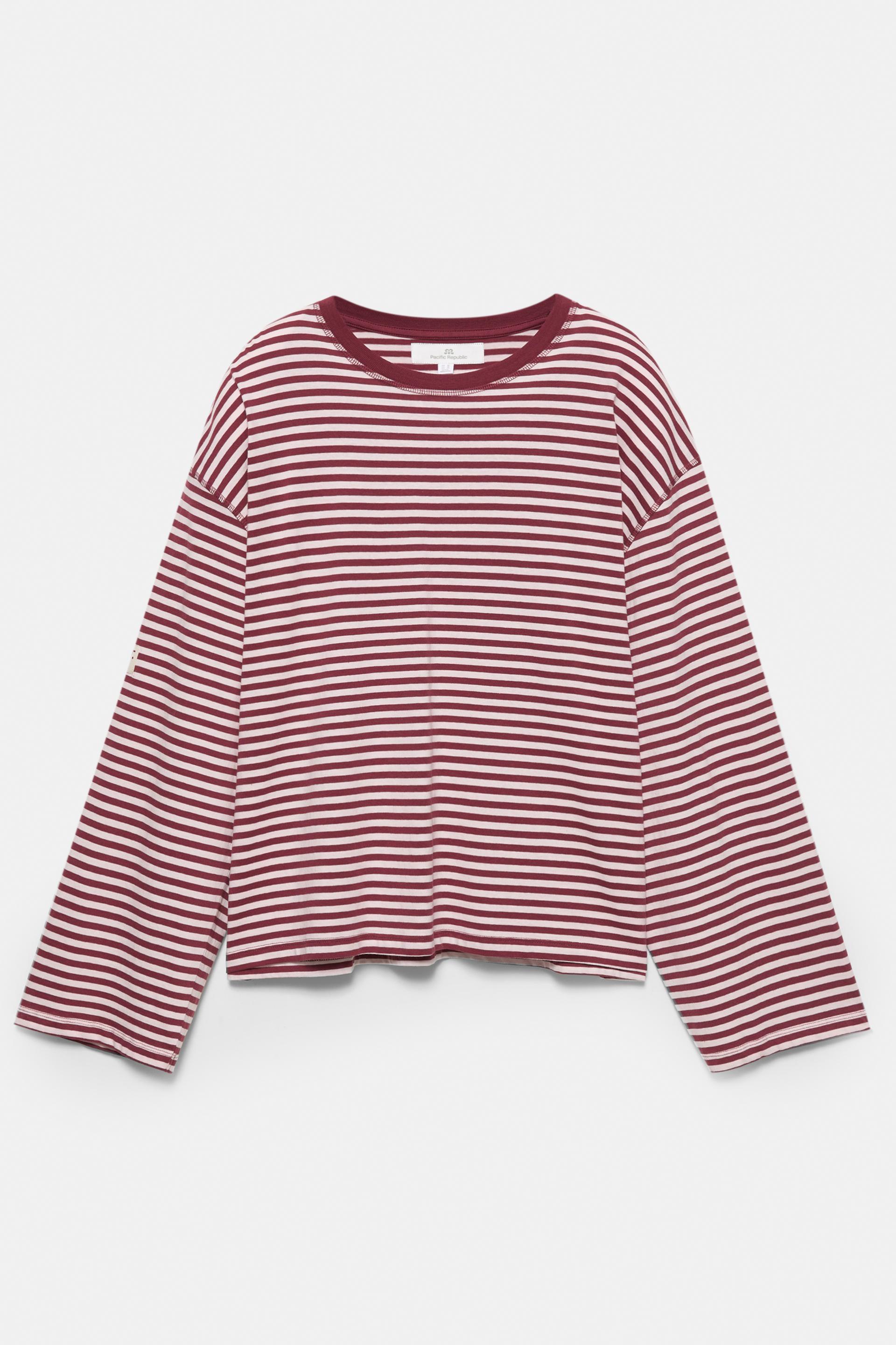 Camiseta Rayas Top Rayas Pull And Bear Playera Negra Hombre Pull