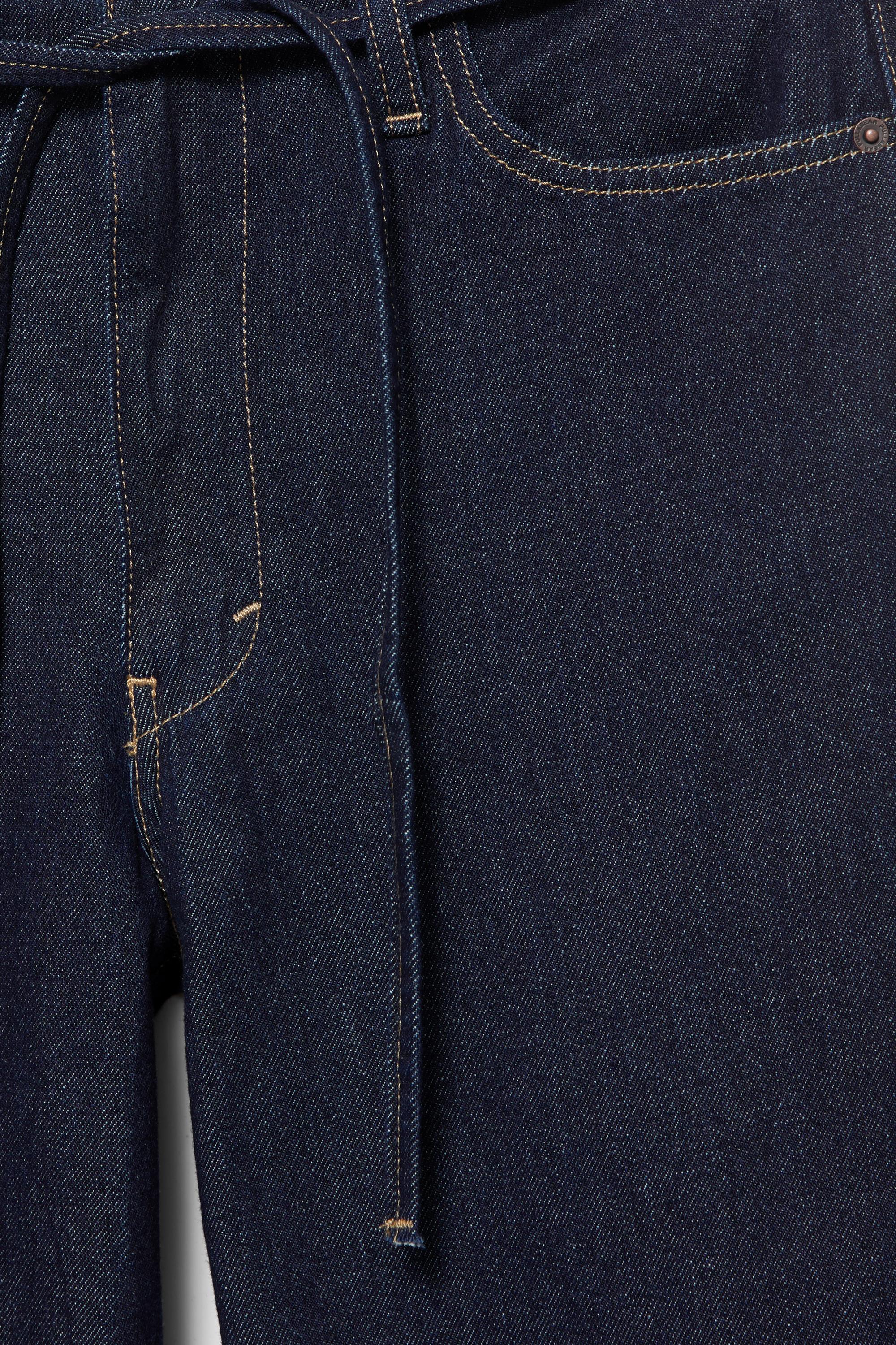 Baggy jeans with drawstring — Navy