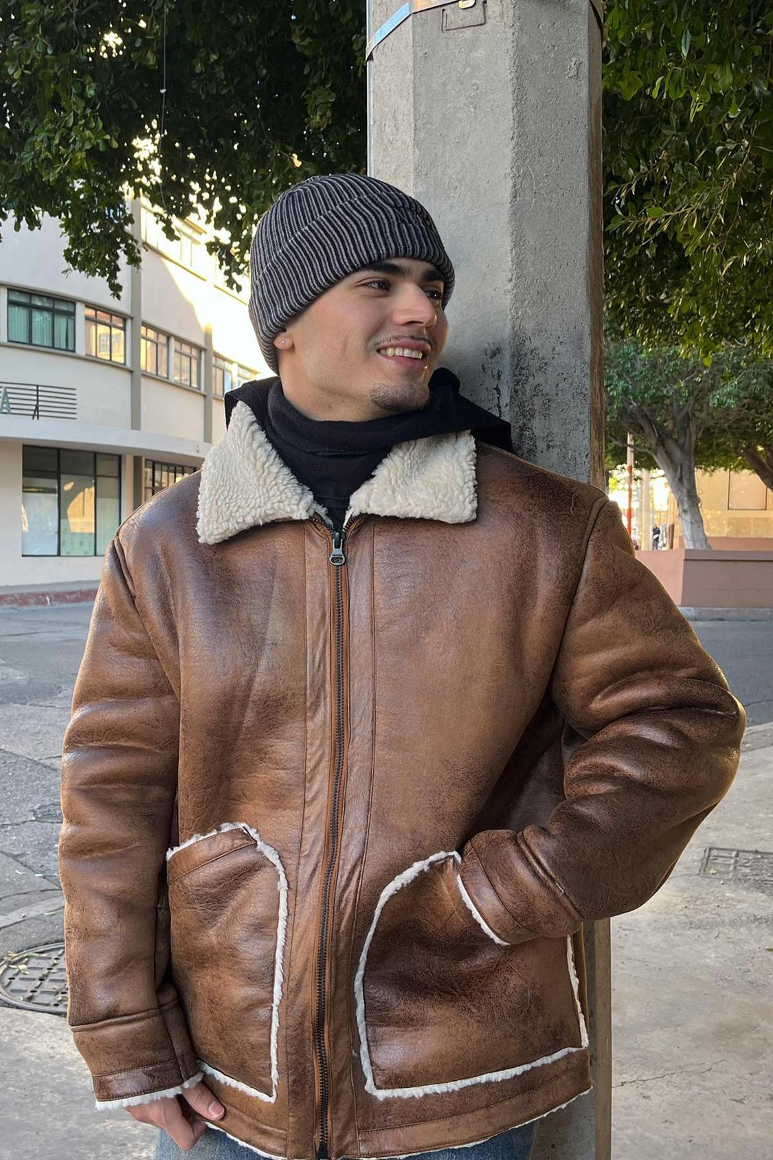 Double-faced faux shearling jacket - PULL&BEAR 