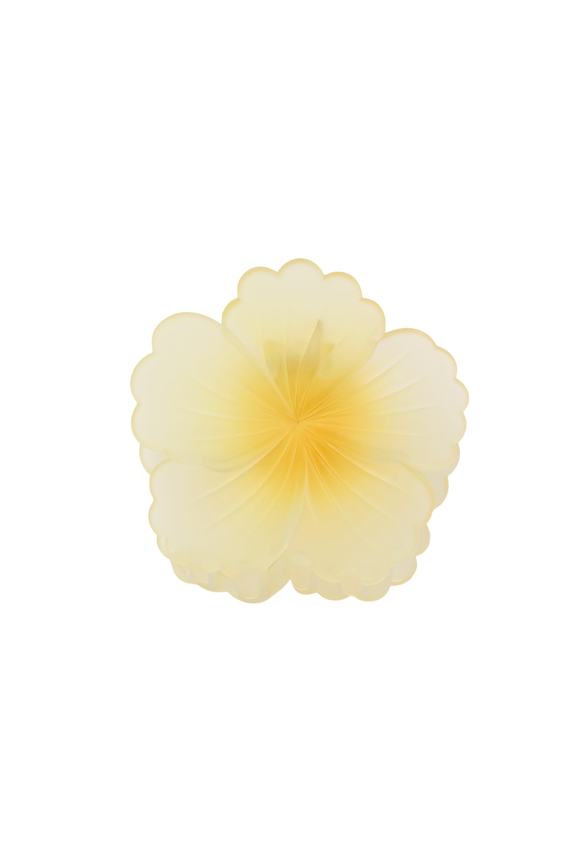 Flower hair clip — Yellow