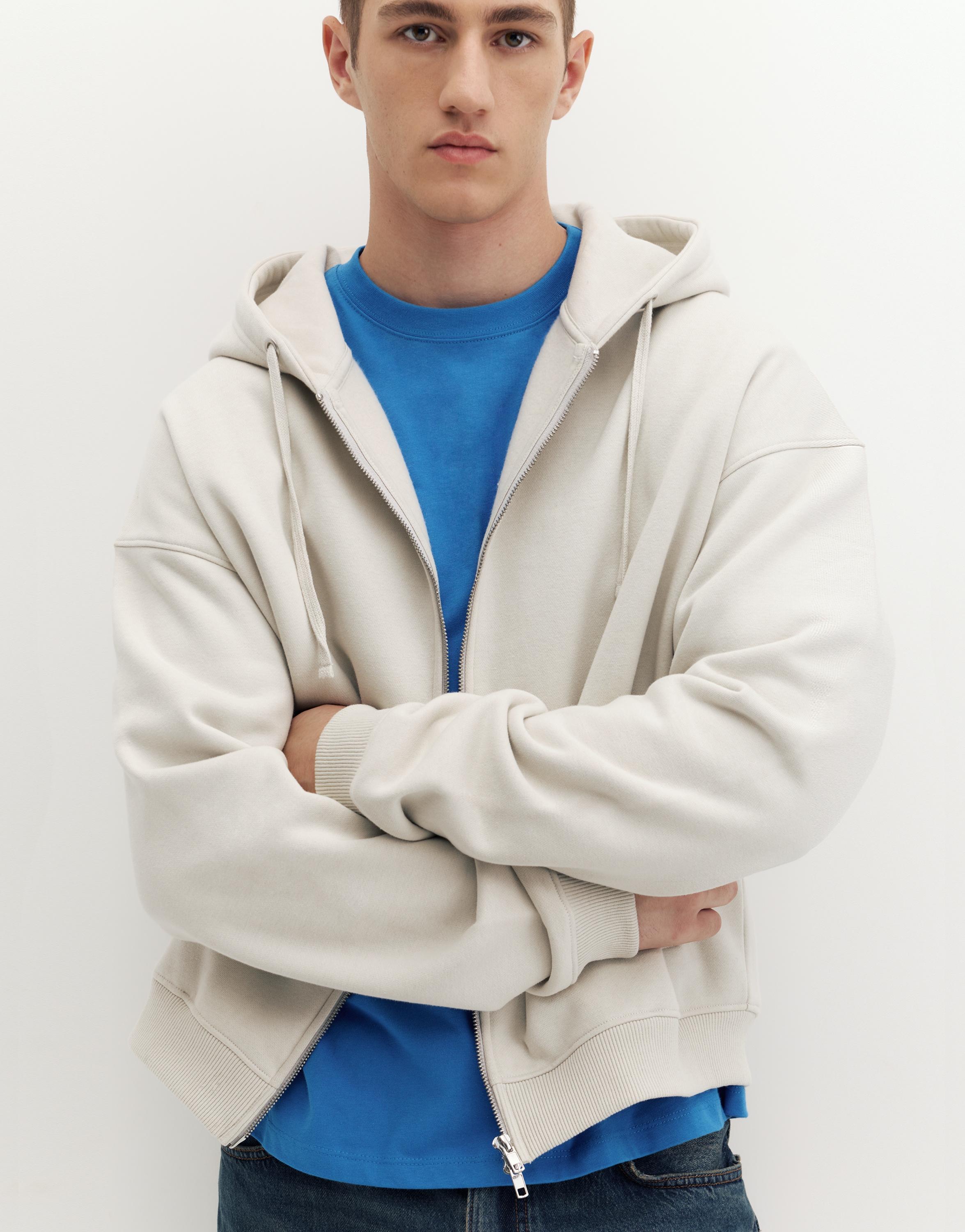 Zip-up hoodie — Ash