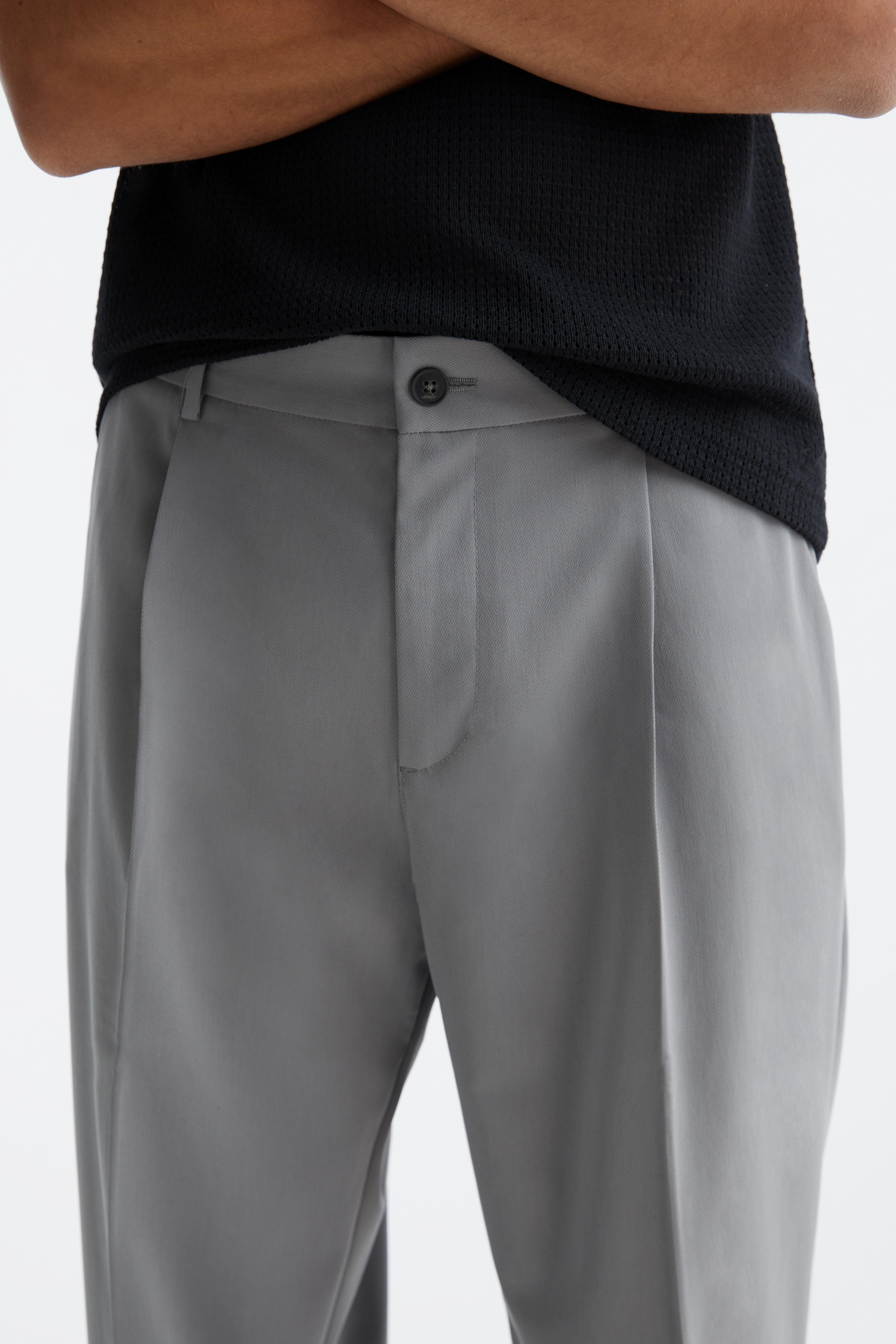 Tailored fit geniş paça pantolon - Görsel 22