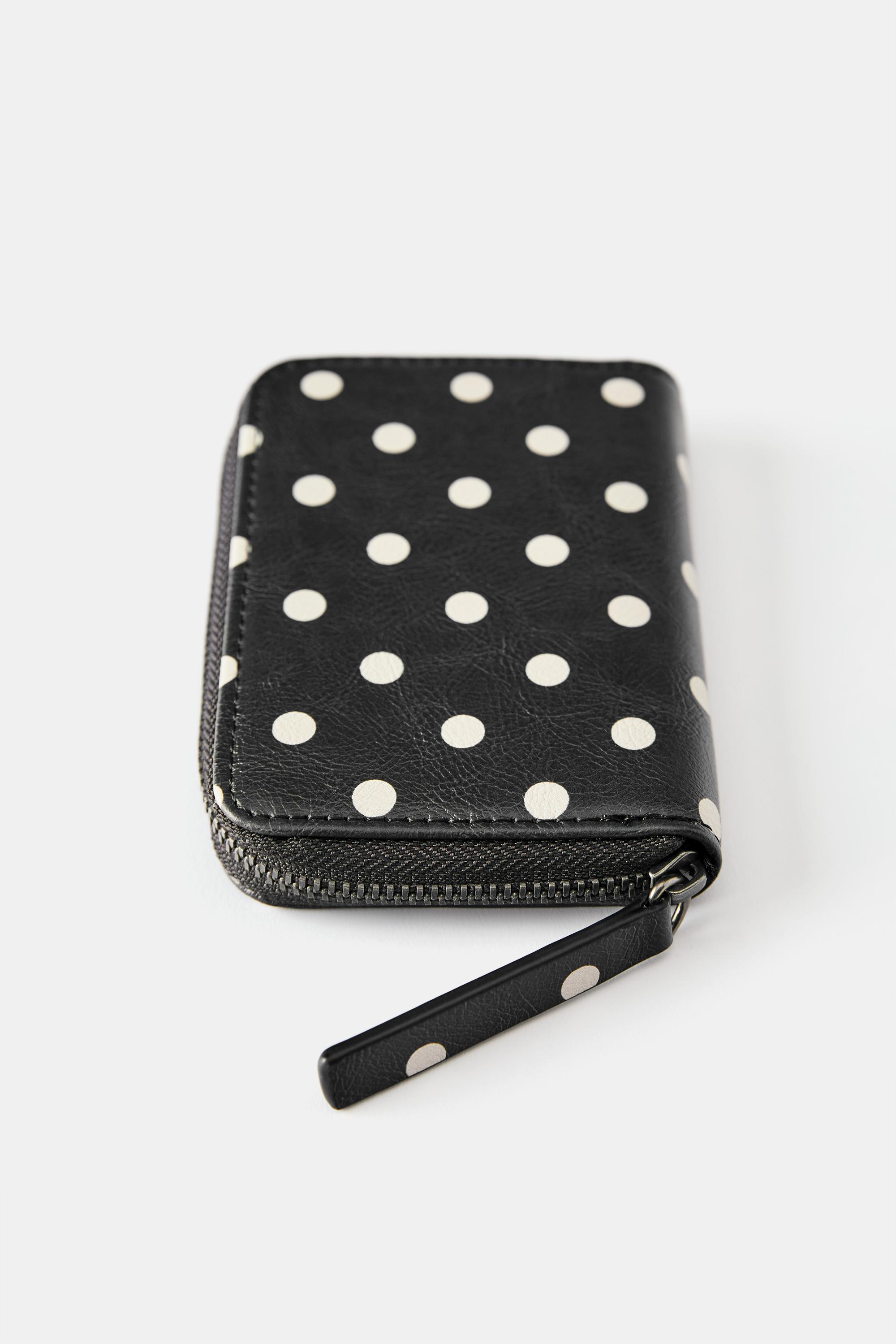Polka dot purse — Black