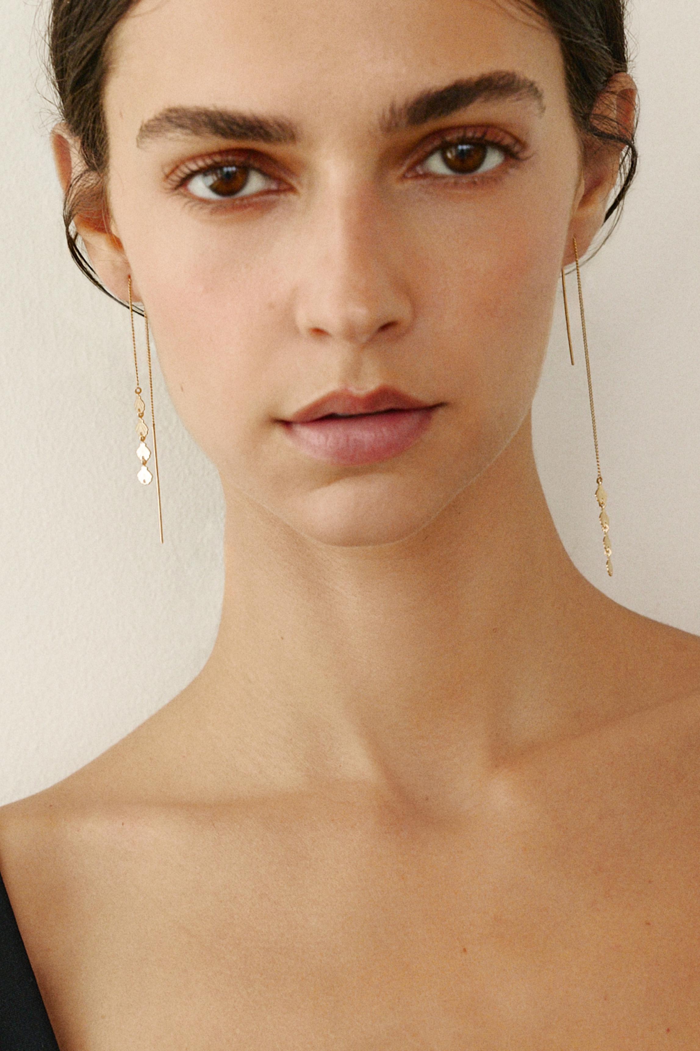Pack of 4 seashell earrings — Gold