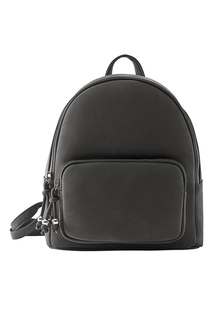 Rubberised backpack — Grey