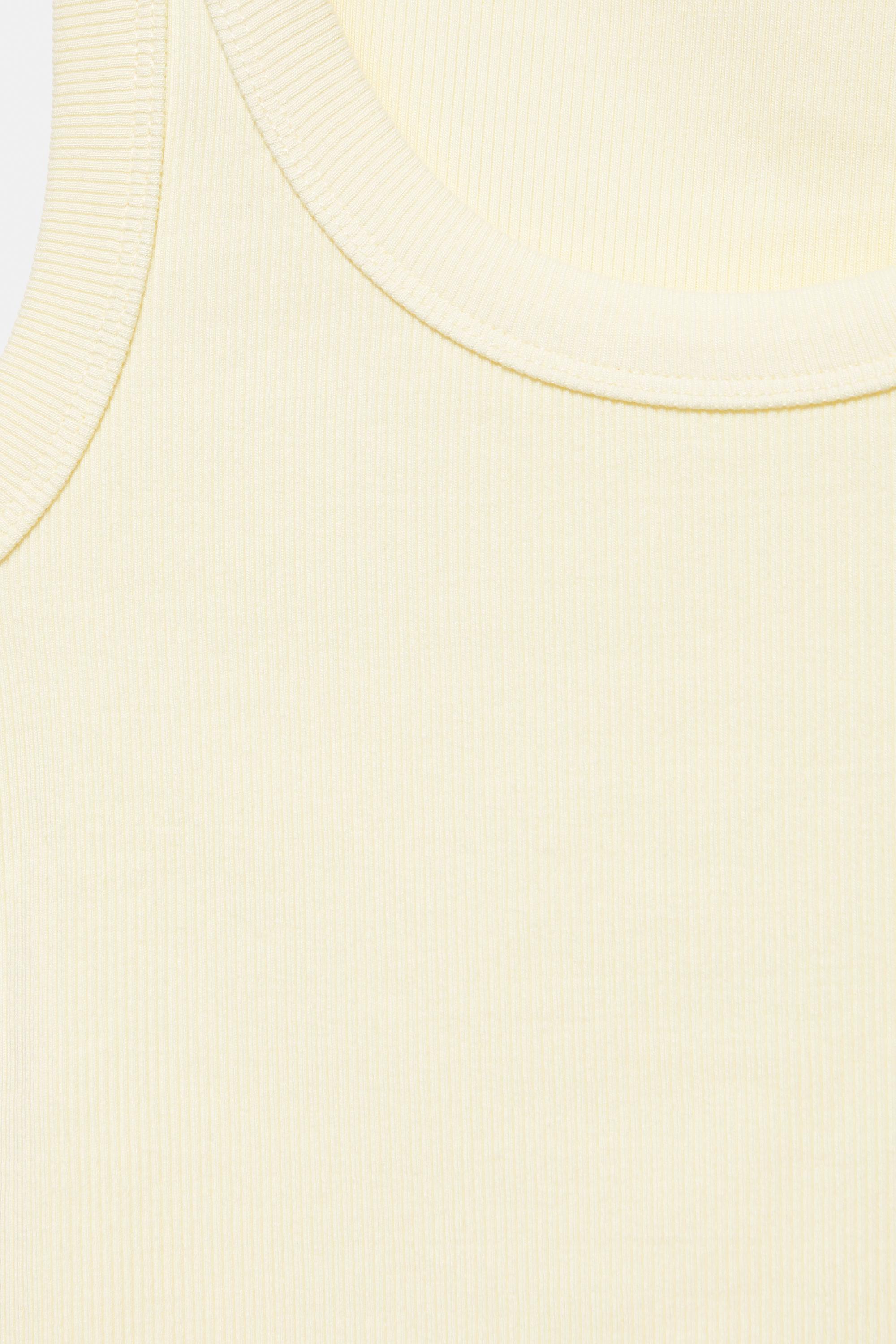Basic tank top — Pale yellow