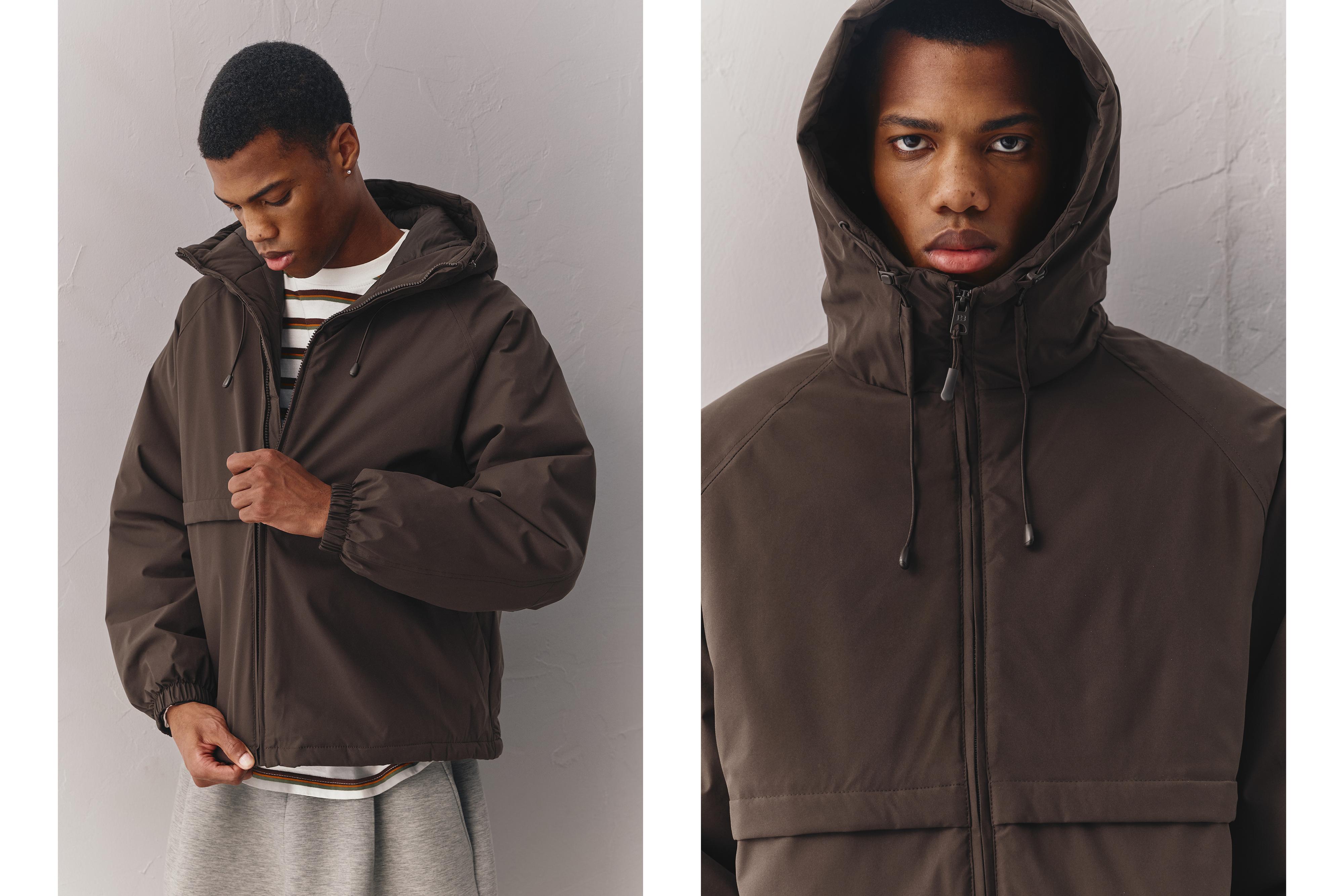 Dik yaka şişme mont - Görsel 22