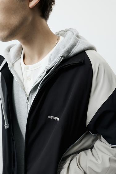 STWD panelled tracksuit jacket — Black 4