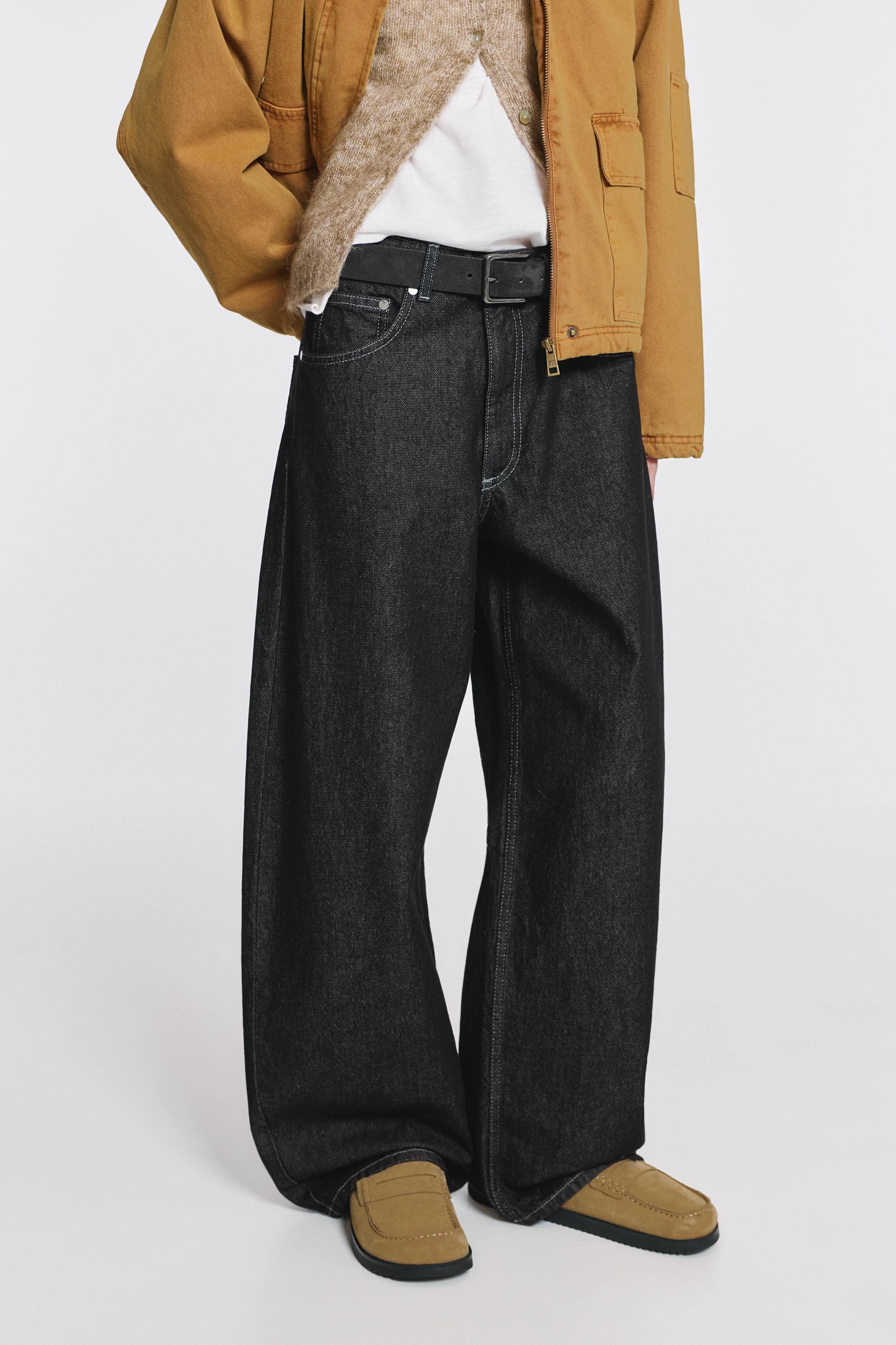 Yıldız desenli barrel jean - Görsel 21