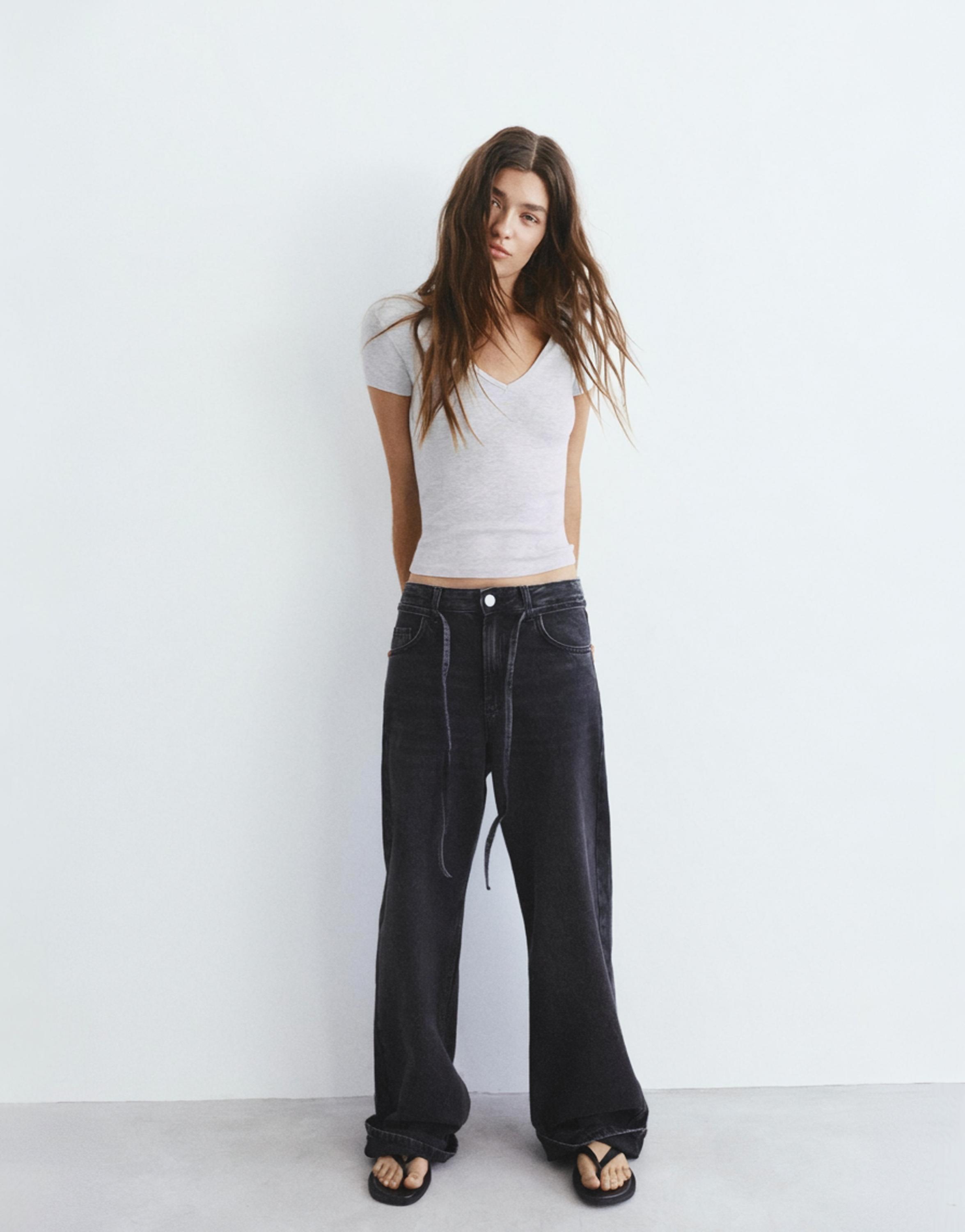 V yaka t-shirt - Görsel 88