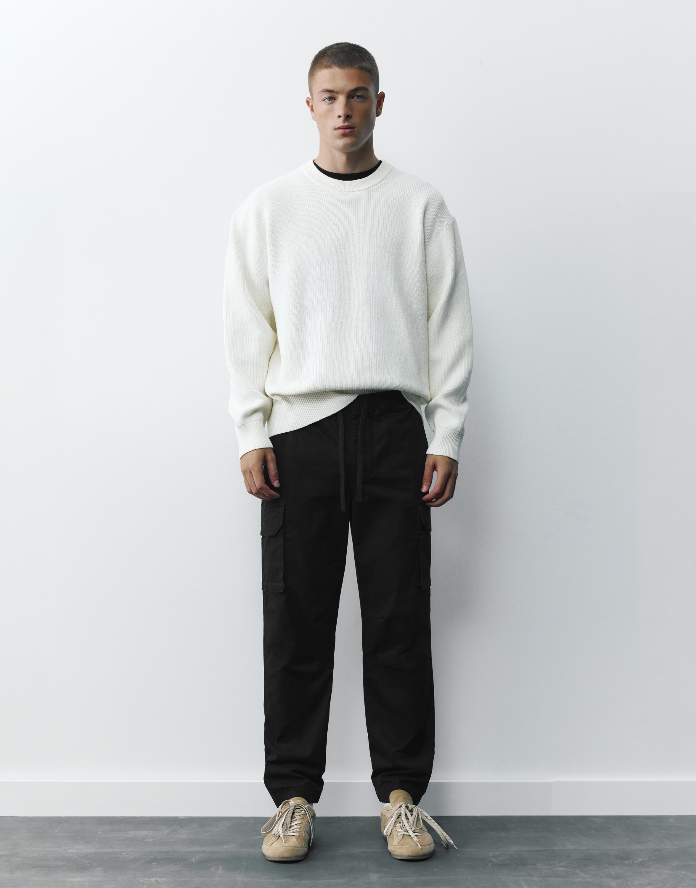 Pull&Bear Kargo jogger pantolon görsel 7
