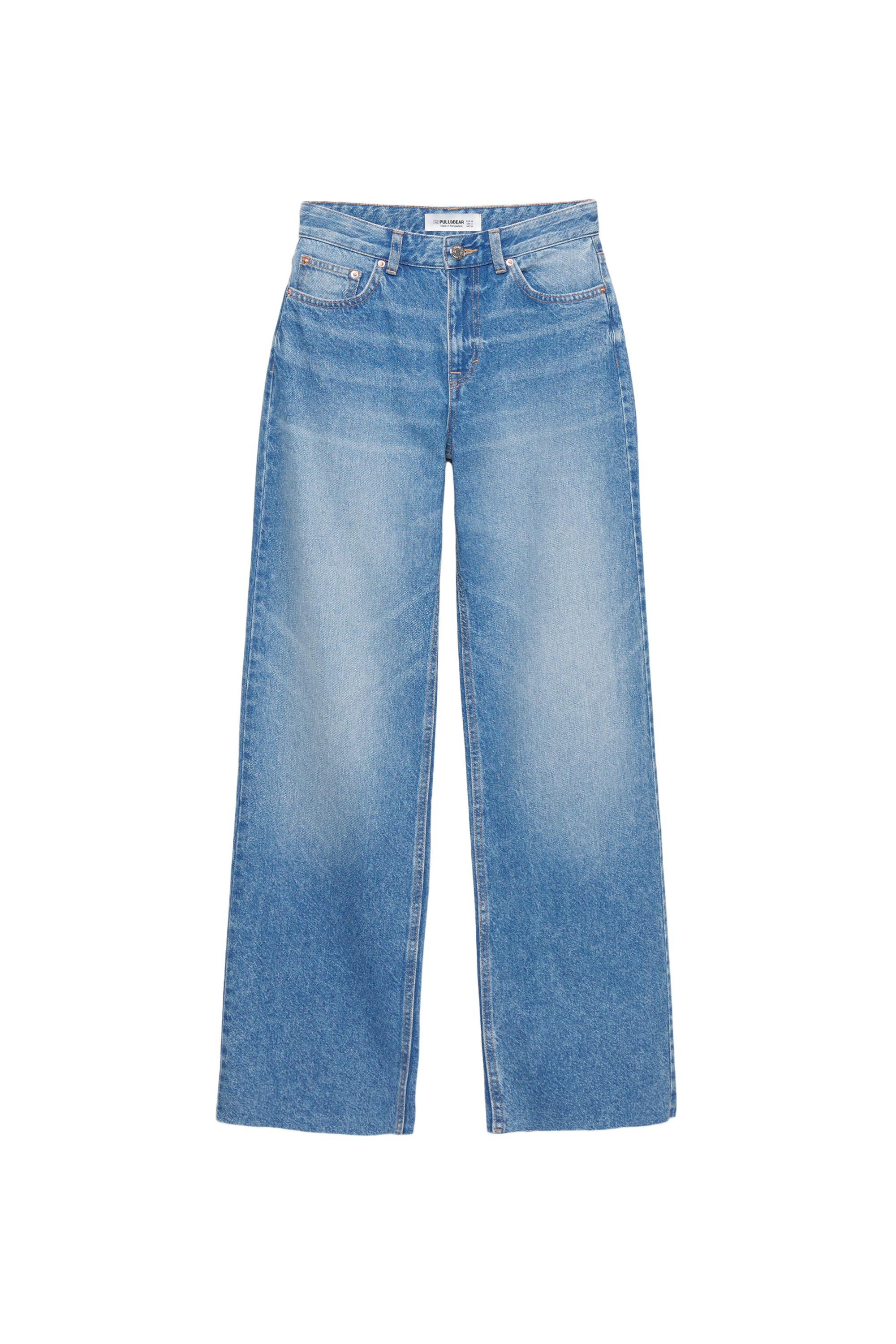 Yüksek bel geniş paça jean - Görsel 73