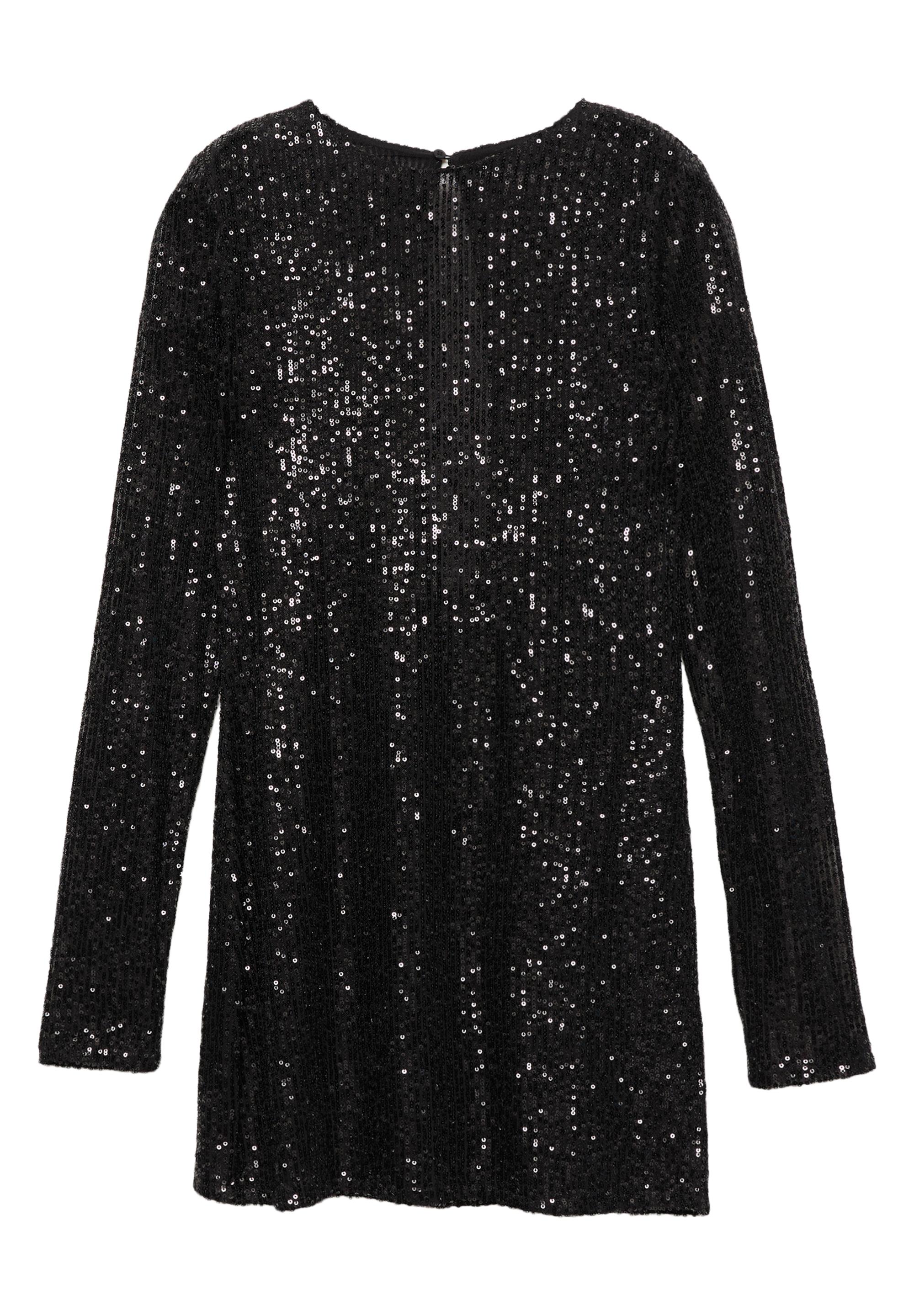 Short sequin dress — Black