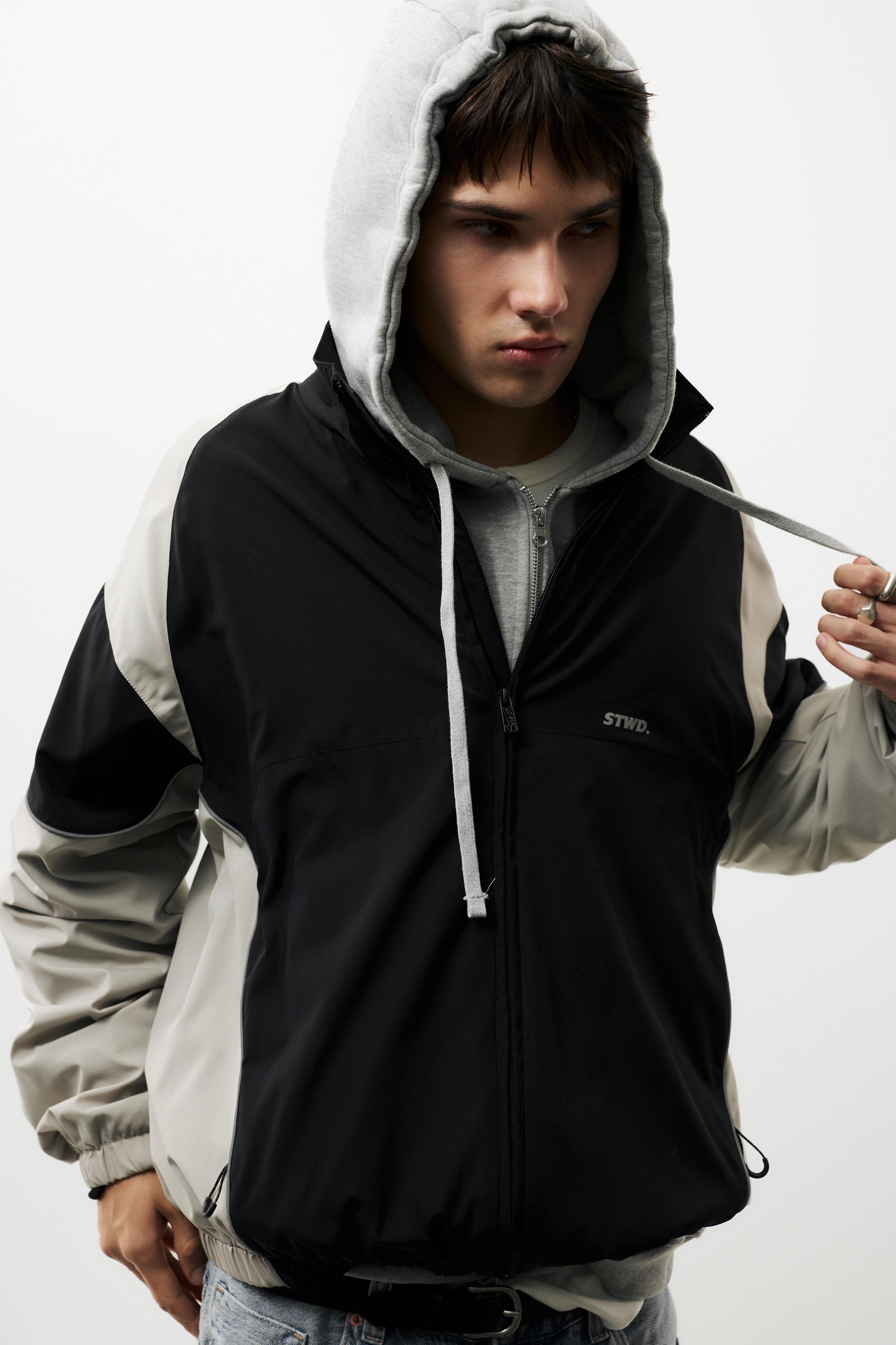 Pull&Bear STWD kontrast panelli eşofman ceketi görsel 6