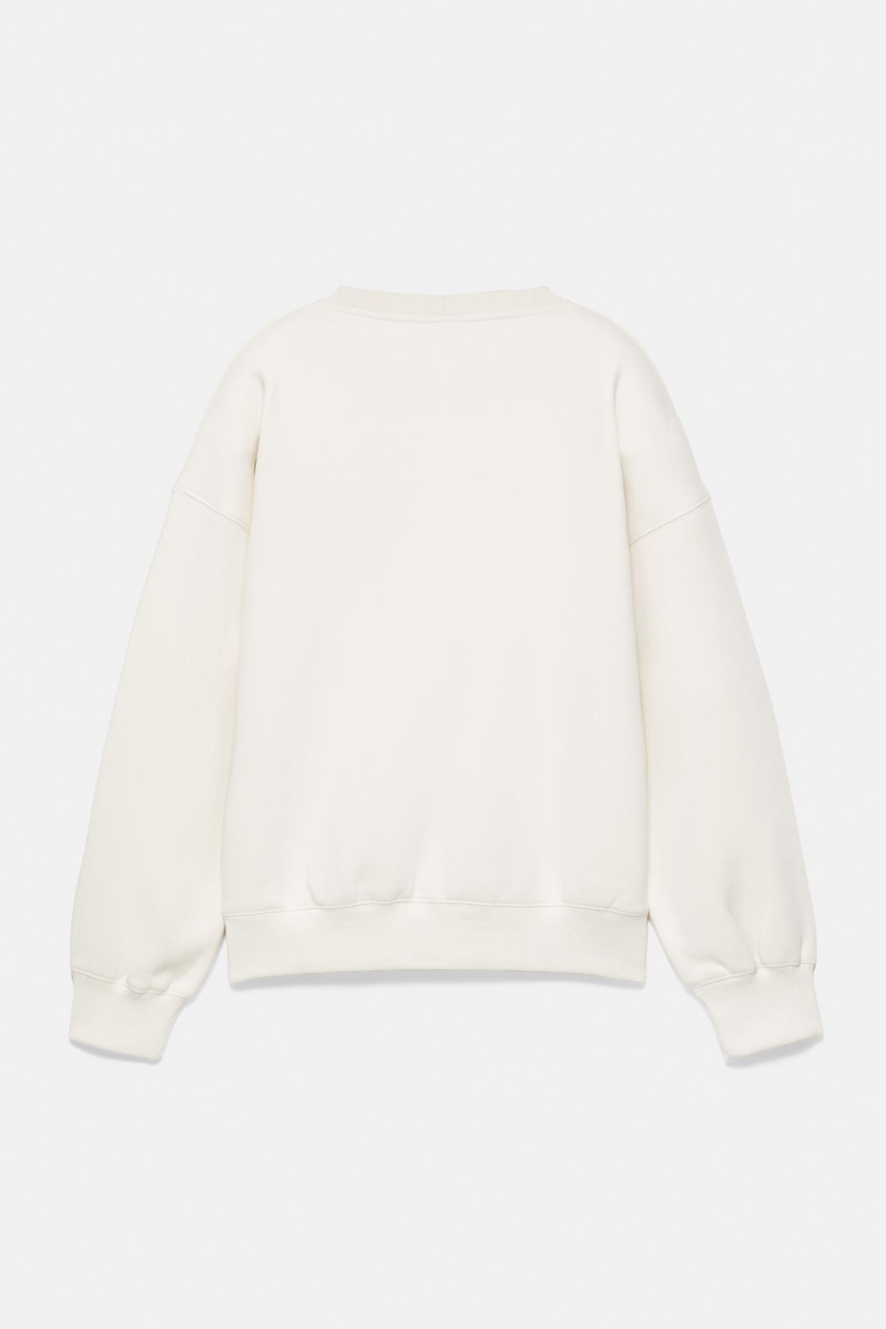 Graphic round neck sweatshirt — Ice