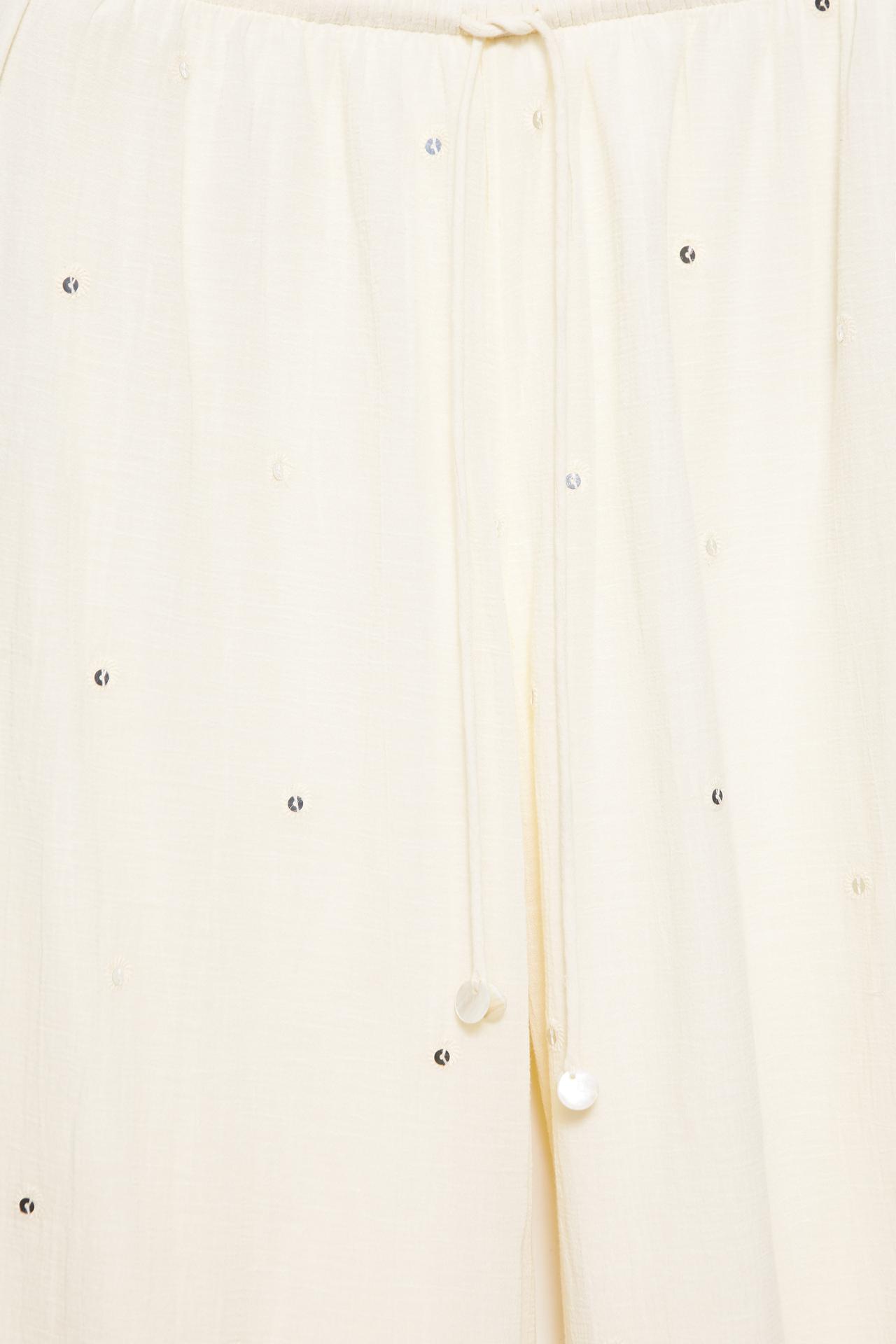 Sarouel trousers with mirrors — Vanilla