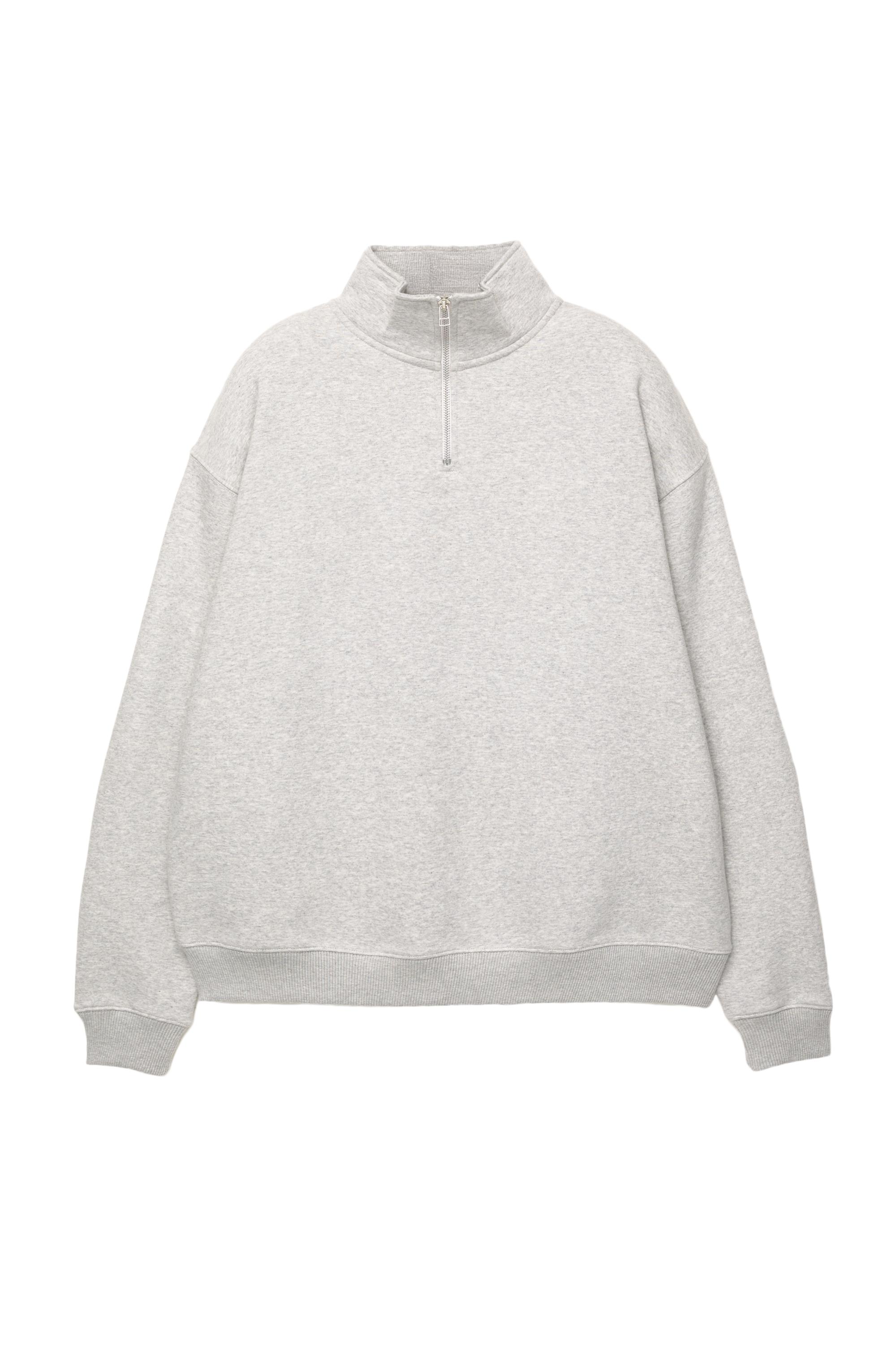 Fermuarlı dik yaka basic sweatshirt - Görsel 68