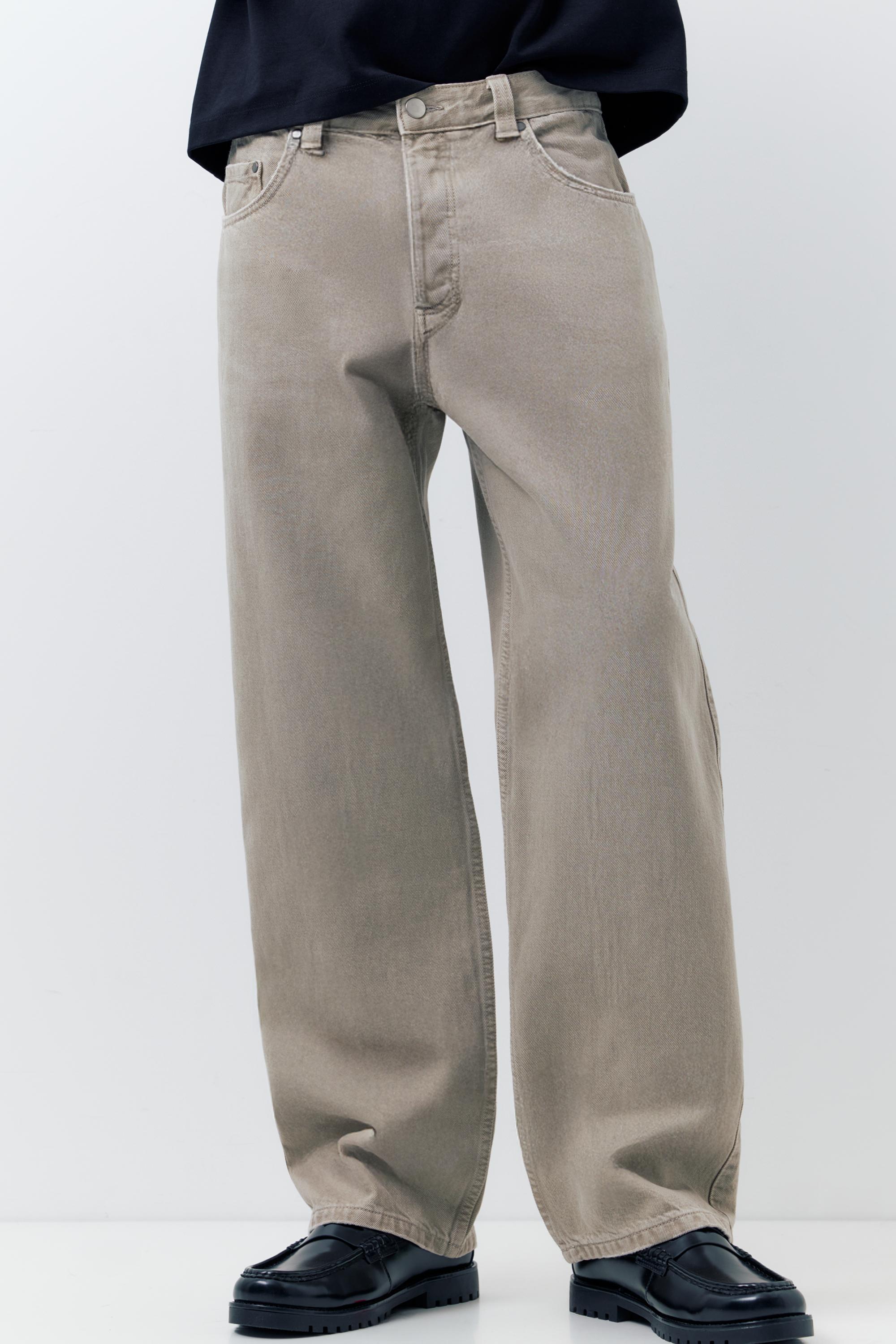 Regular straight-leg jeans — Pale grey