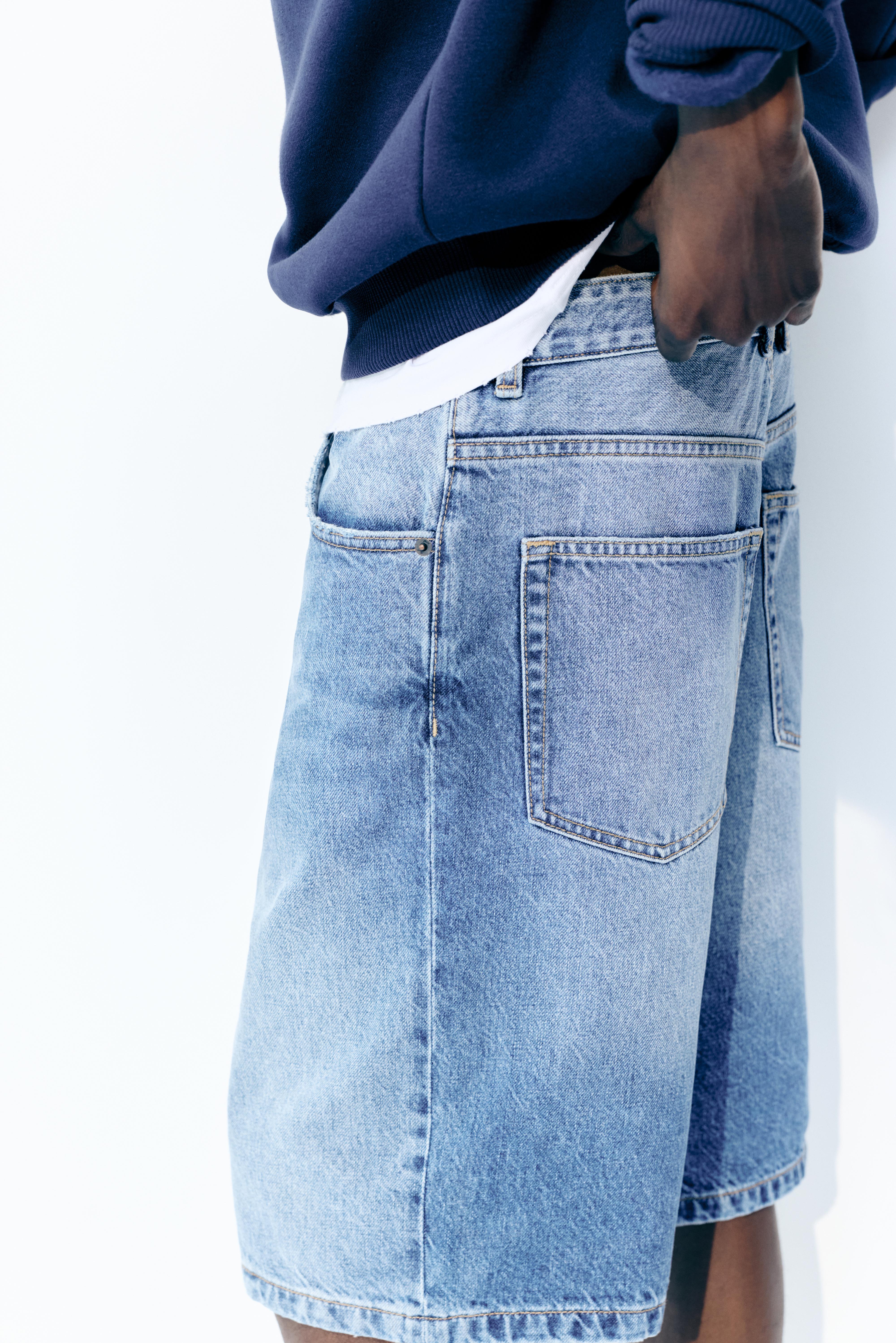 Baggy denim bermuda - Görsel 63