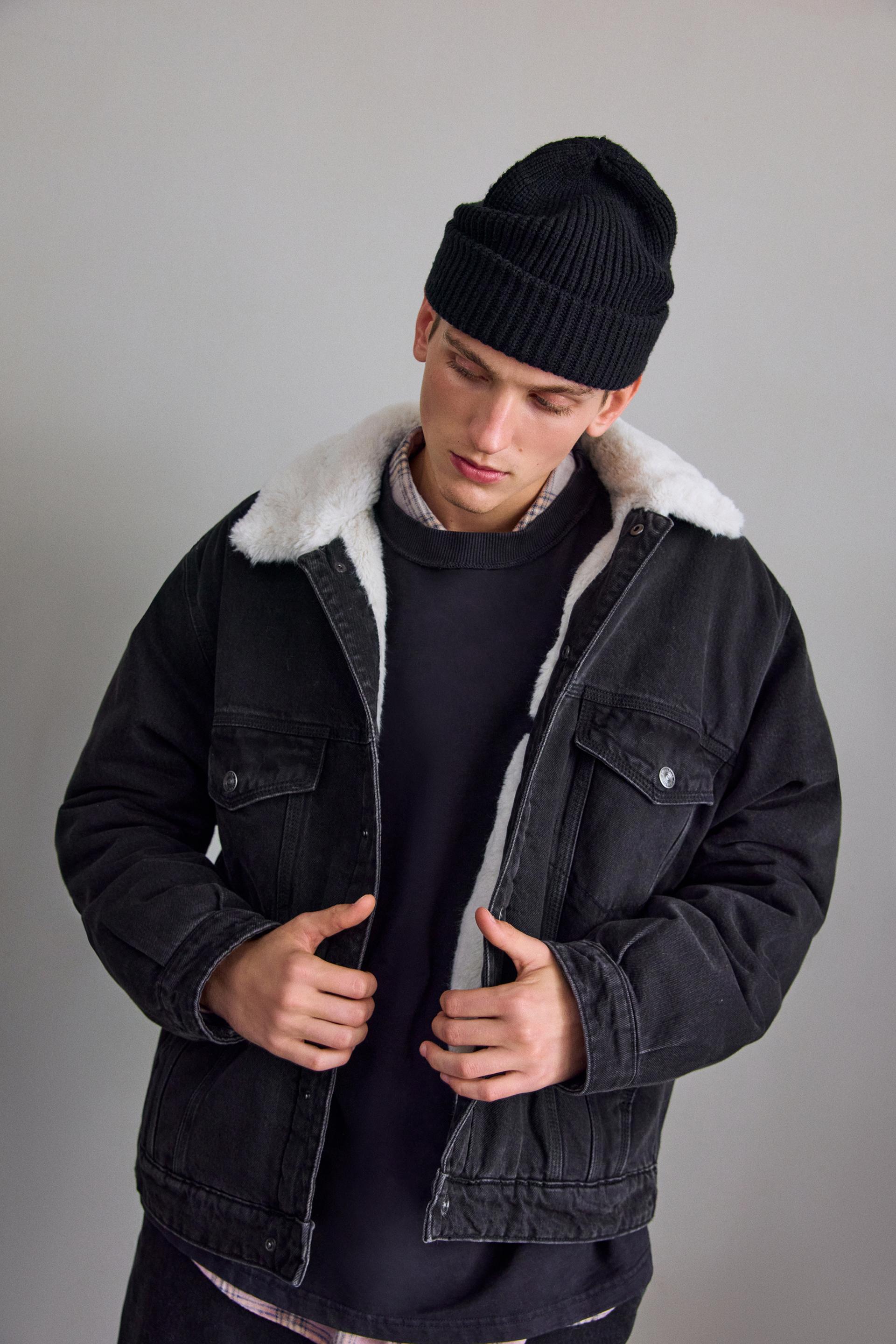 Cazadora Vaquera Chaquetas De Lana Hombre Pull And Bear Chaqueta