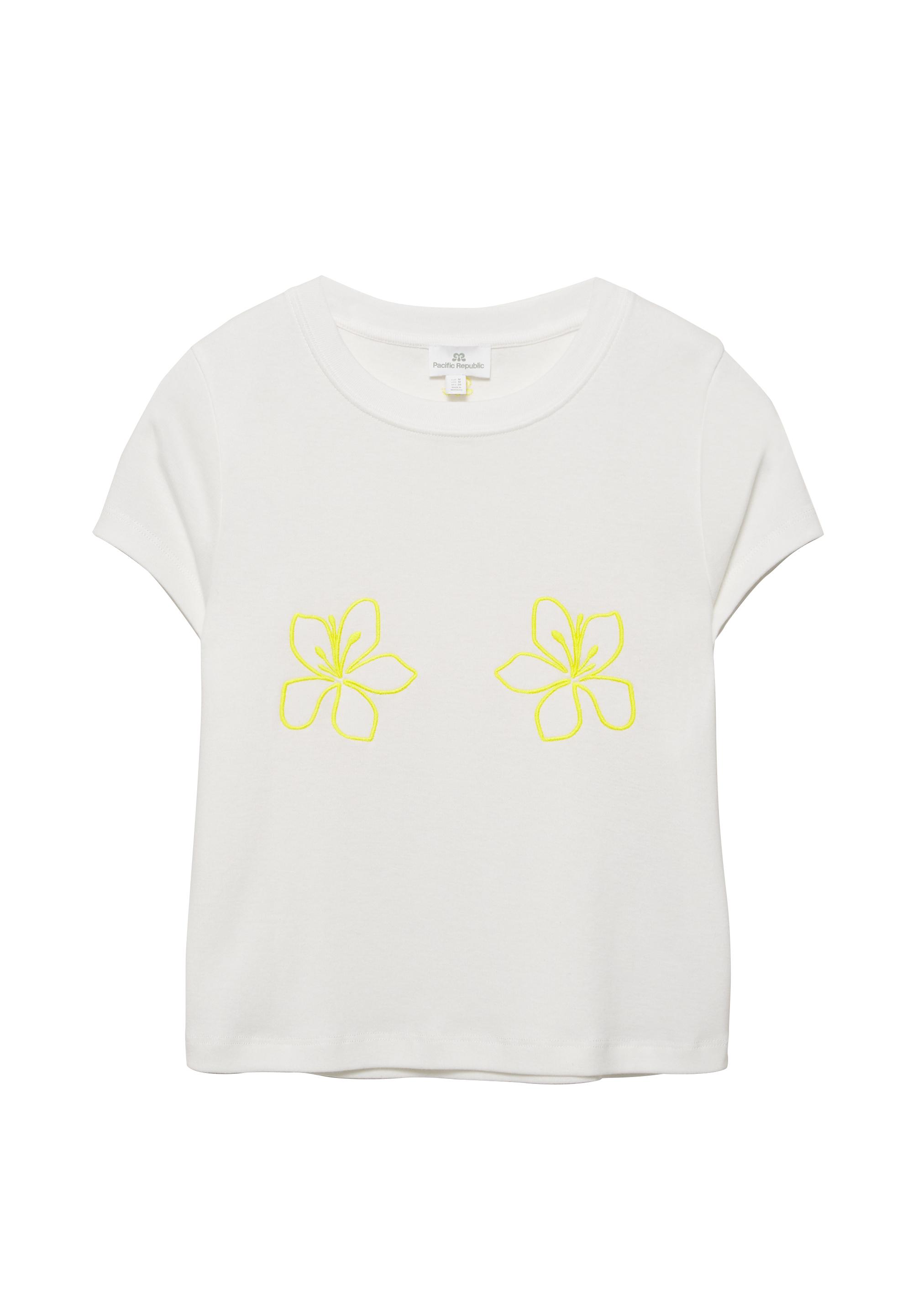 Floral graphic T-shirt — Ice