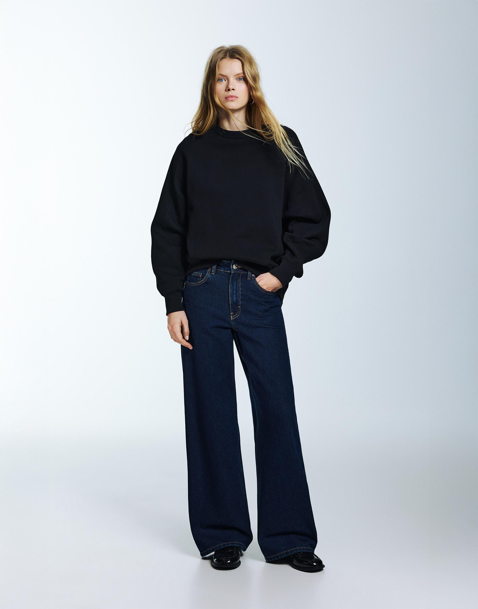 Wide leg yüksek bel jean - Görsel 207