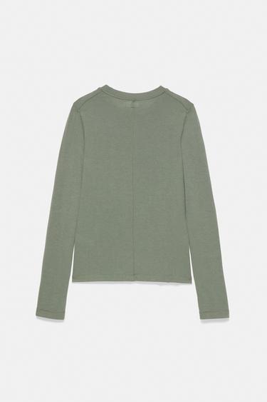 Long sleeve T-shirt — Khaki 7