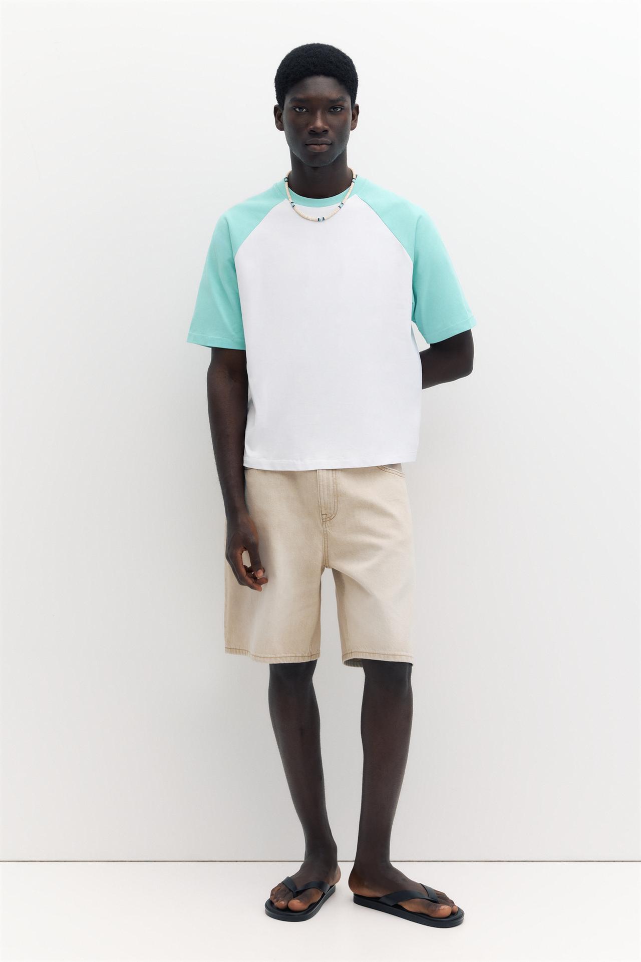 Raglan sleeve T-shirt — White