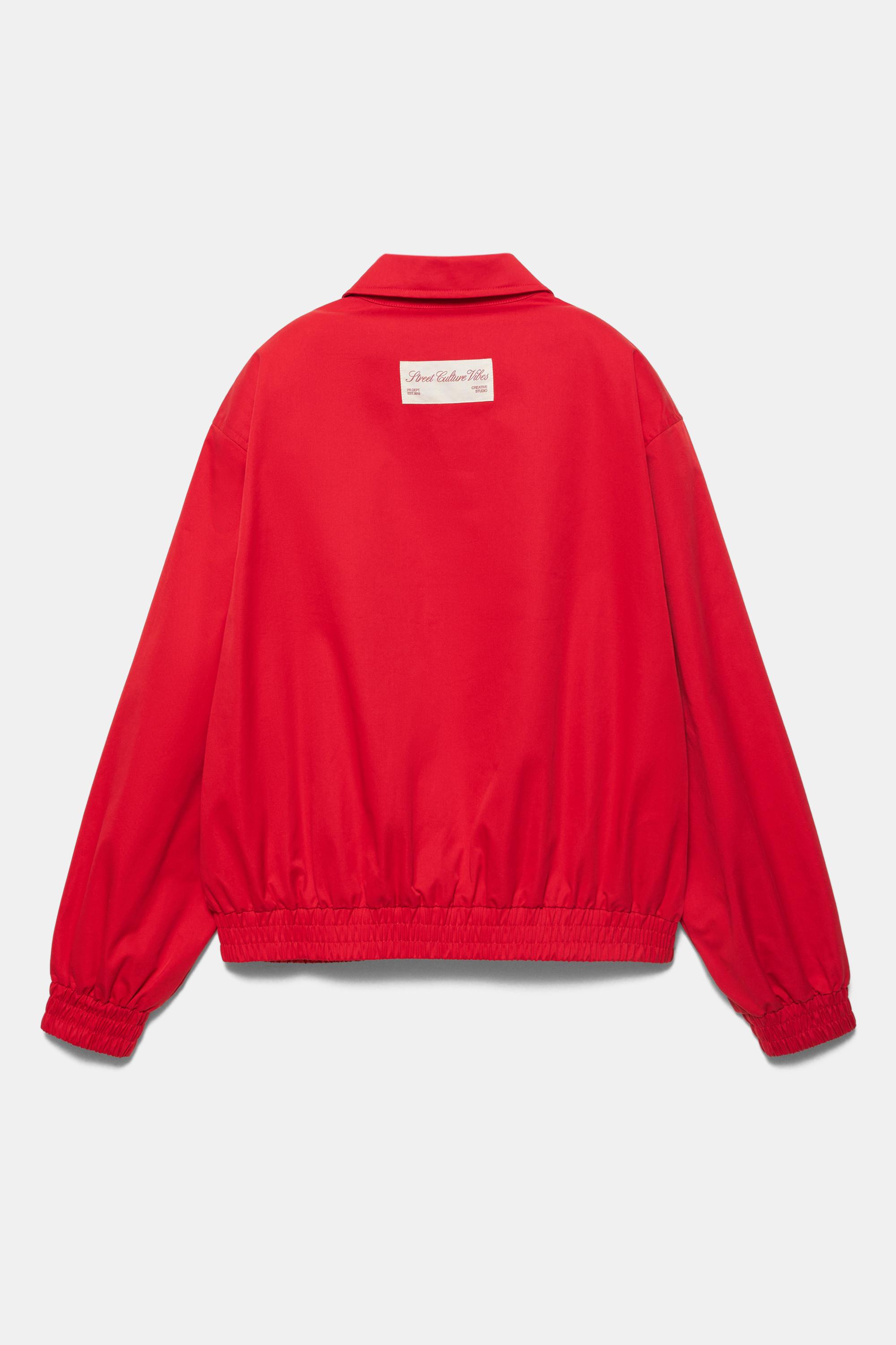 Nakışlı kırmızı ceket - Görsel 3